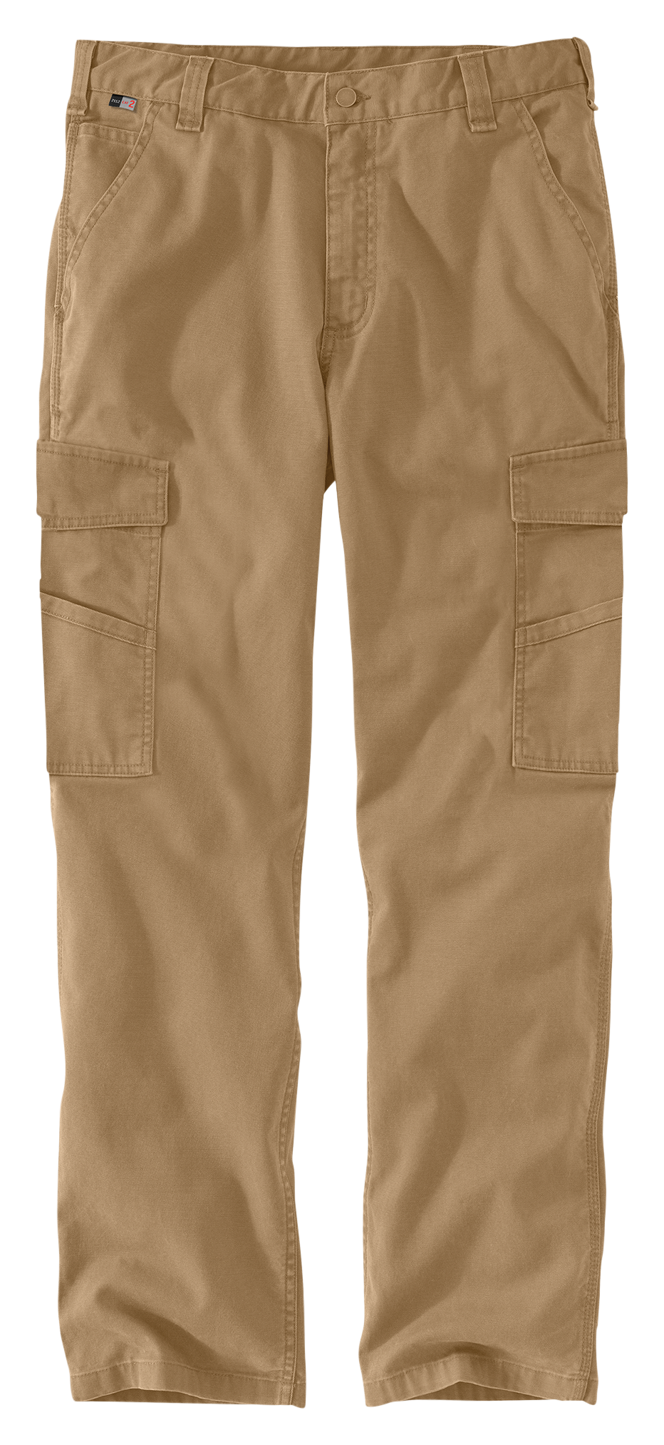 Carhartt Flame-Resistant Rugged Flex Relaxed-Fit Canvas Cargo Pants for Men - Brown Khaki - 34x36