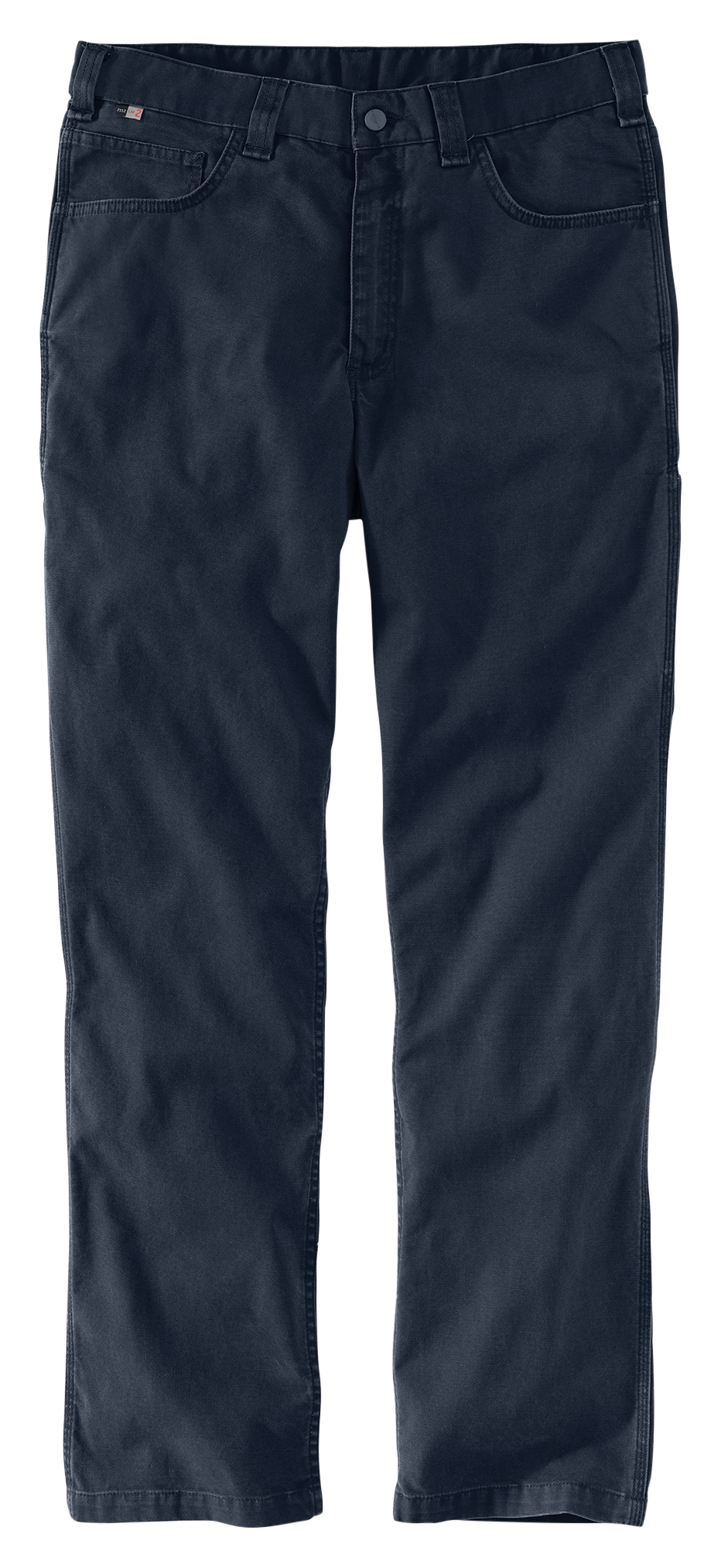 Carhartt Flame-Resistant Rugged Flex Relaxed-Fit 5-Pocket Canvas Work Pants for Men - Navy - 34x32
