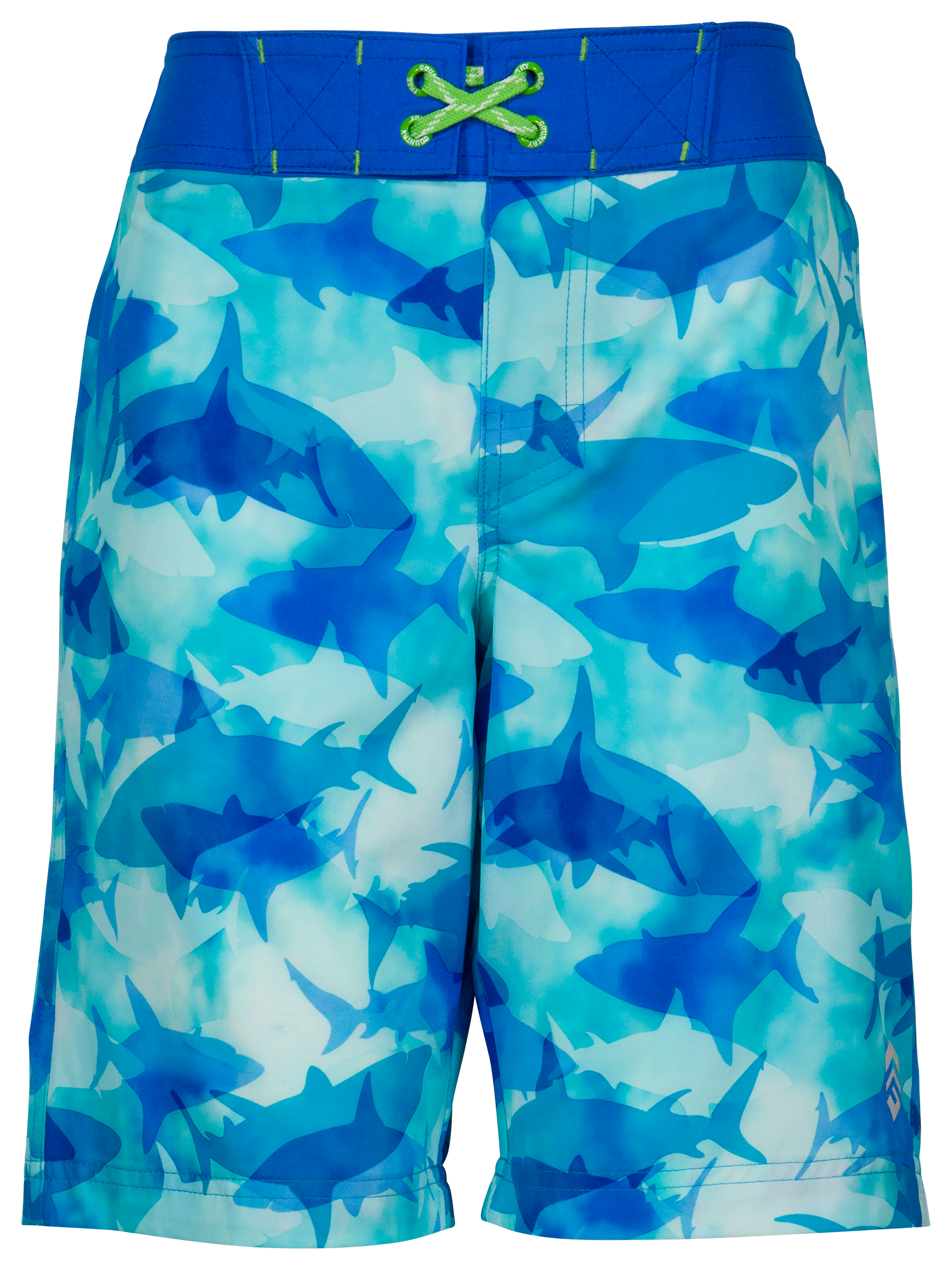 Free Country School of Sharks Board Shorts for Boys - Aqua - 4 -  Free Country Ltd