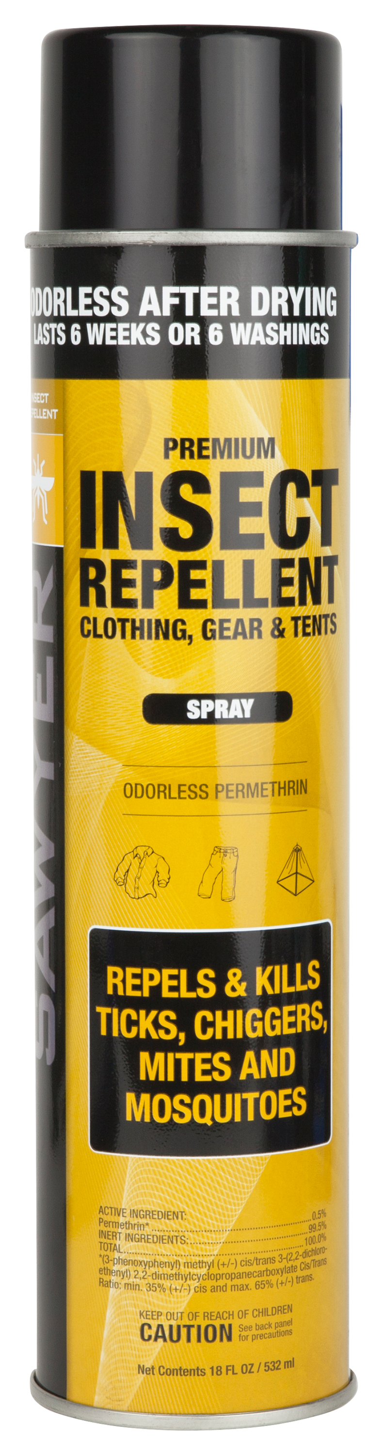 Sawyer Permethrin Premium Insect Repellent Aerosol Spray for Clothing - 18 oz