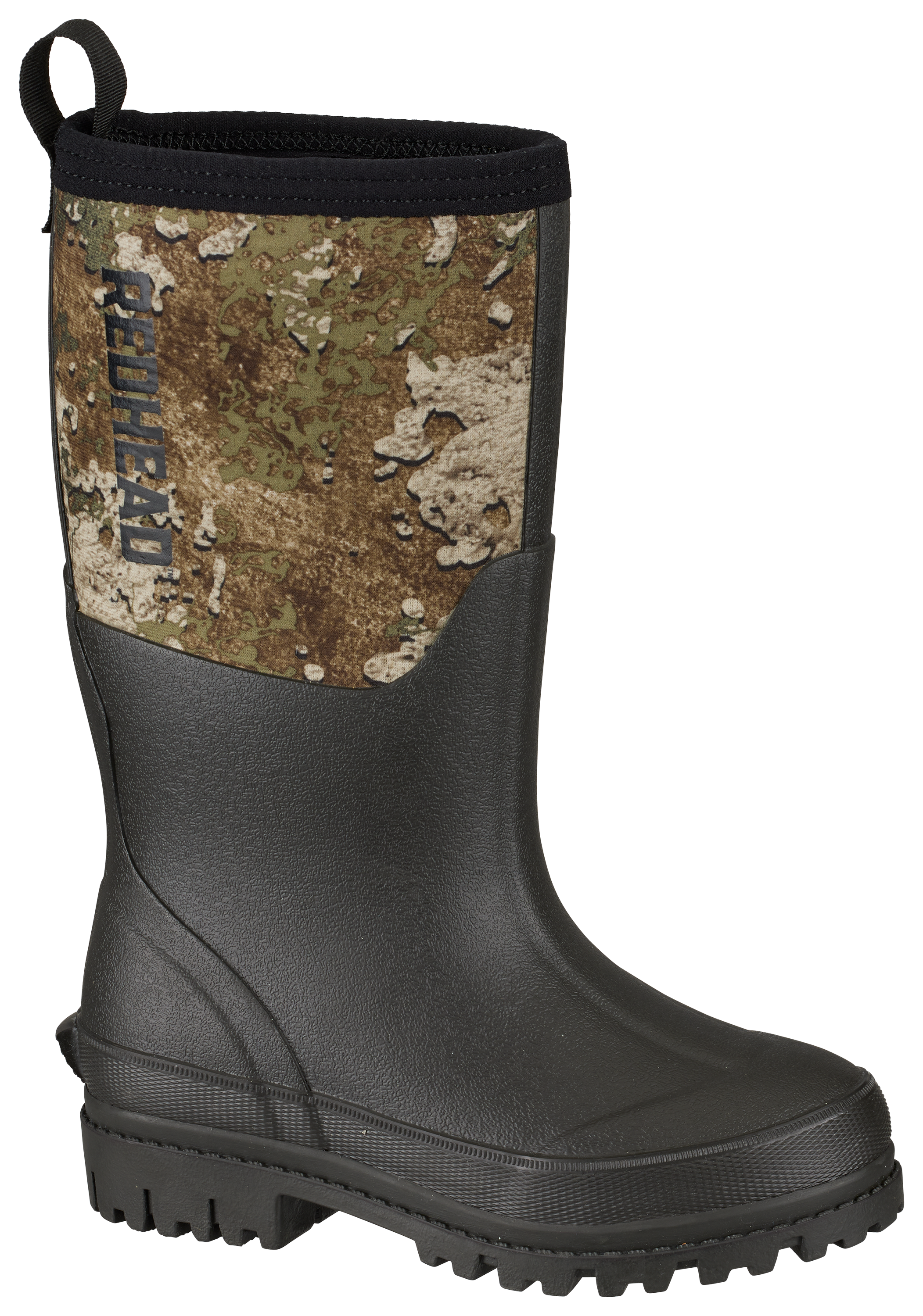 REDHEAD Camo Utility Waterproof Rubber Boots for Youth
