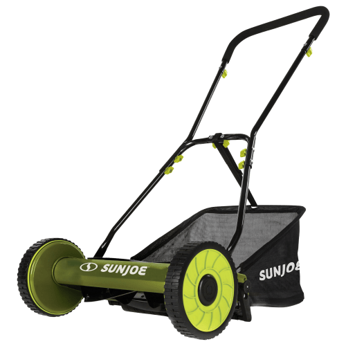 Sun Joe 18' Manual Reel Mower with Grass Catcher