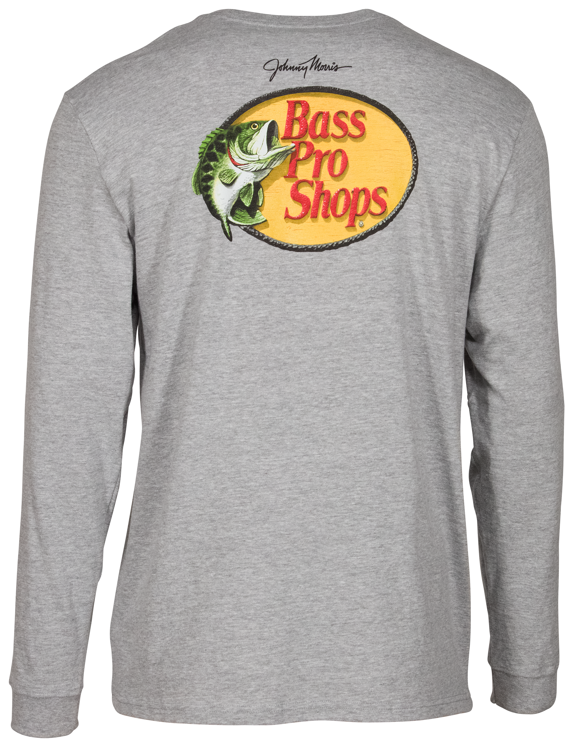 Bass Pro Shops Woodcut Long-Sleeve T-Shirt for Men - Denim Heather - 3XL