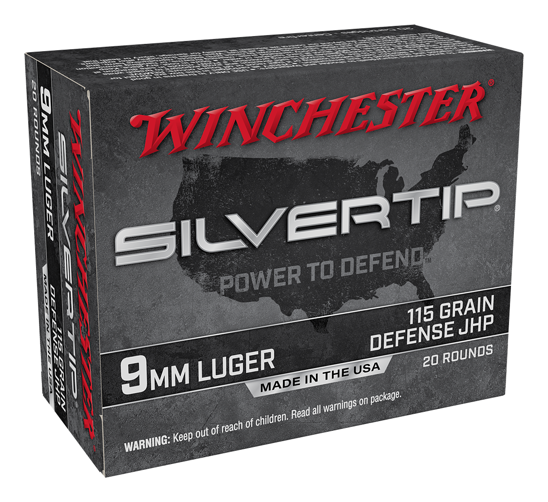 Winchester Super-X Silvertip HP 9mm Luger 115 Grain Handgun Ammo