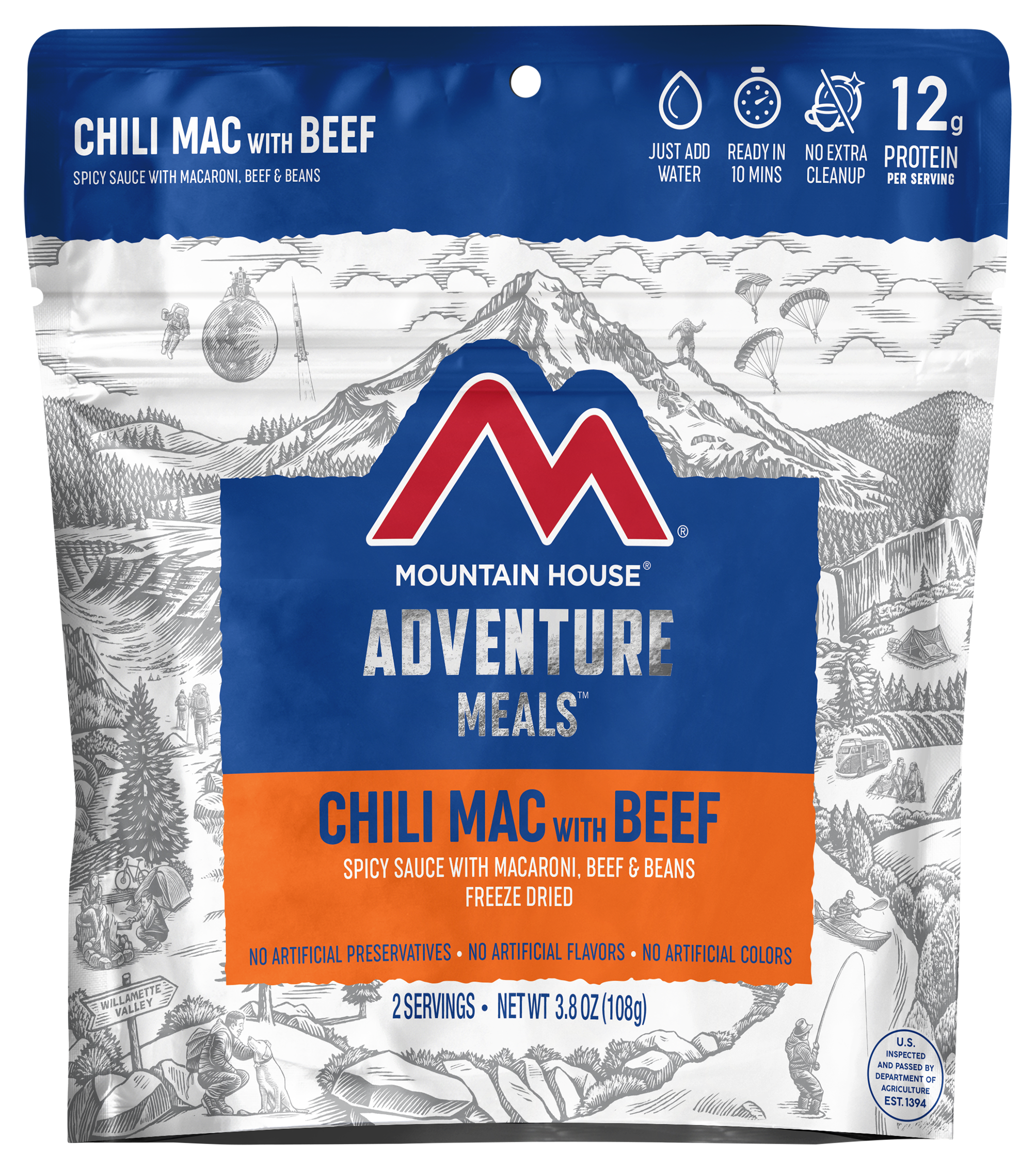 Mountain House Freeze-Dried Chili Mac with Beef Entree