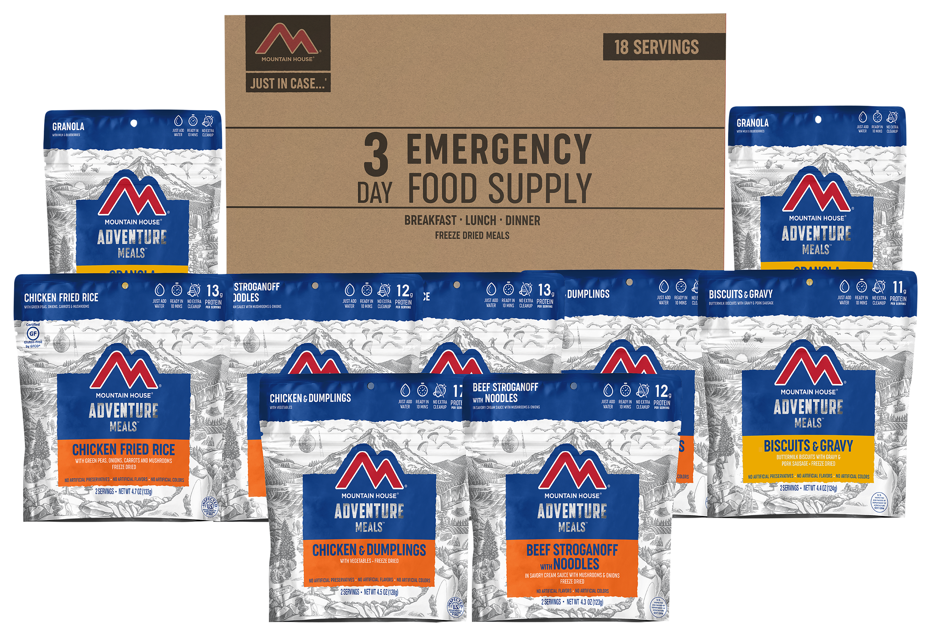 Mountain House Just in Case 3-Day Emergency Food Supply