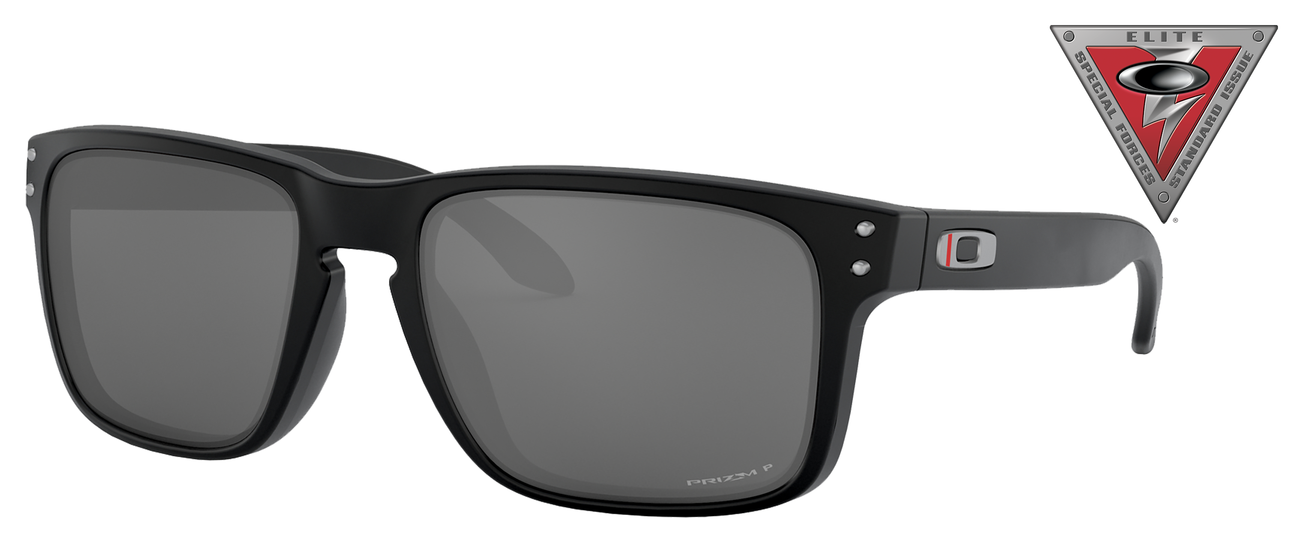 OAKLEY SI Holbrook OO9102 Thin Red Line Collection Prizm Grey Polarized Sunglasses