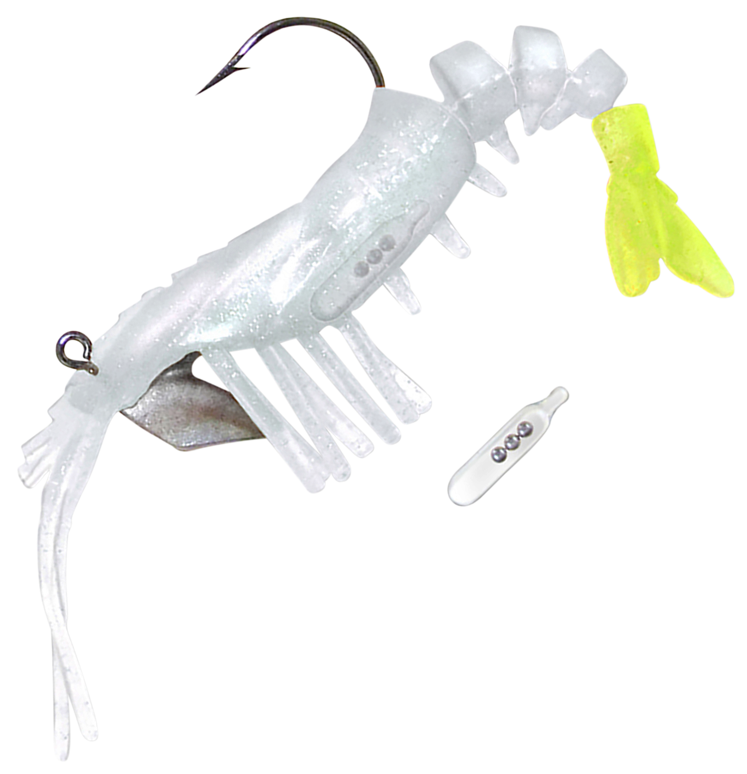 Vudu Rattle Shrimp - White Chartreuse