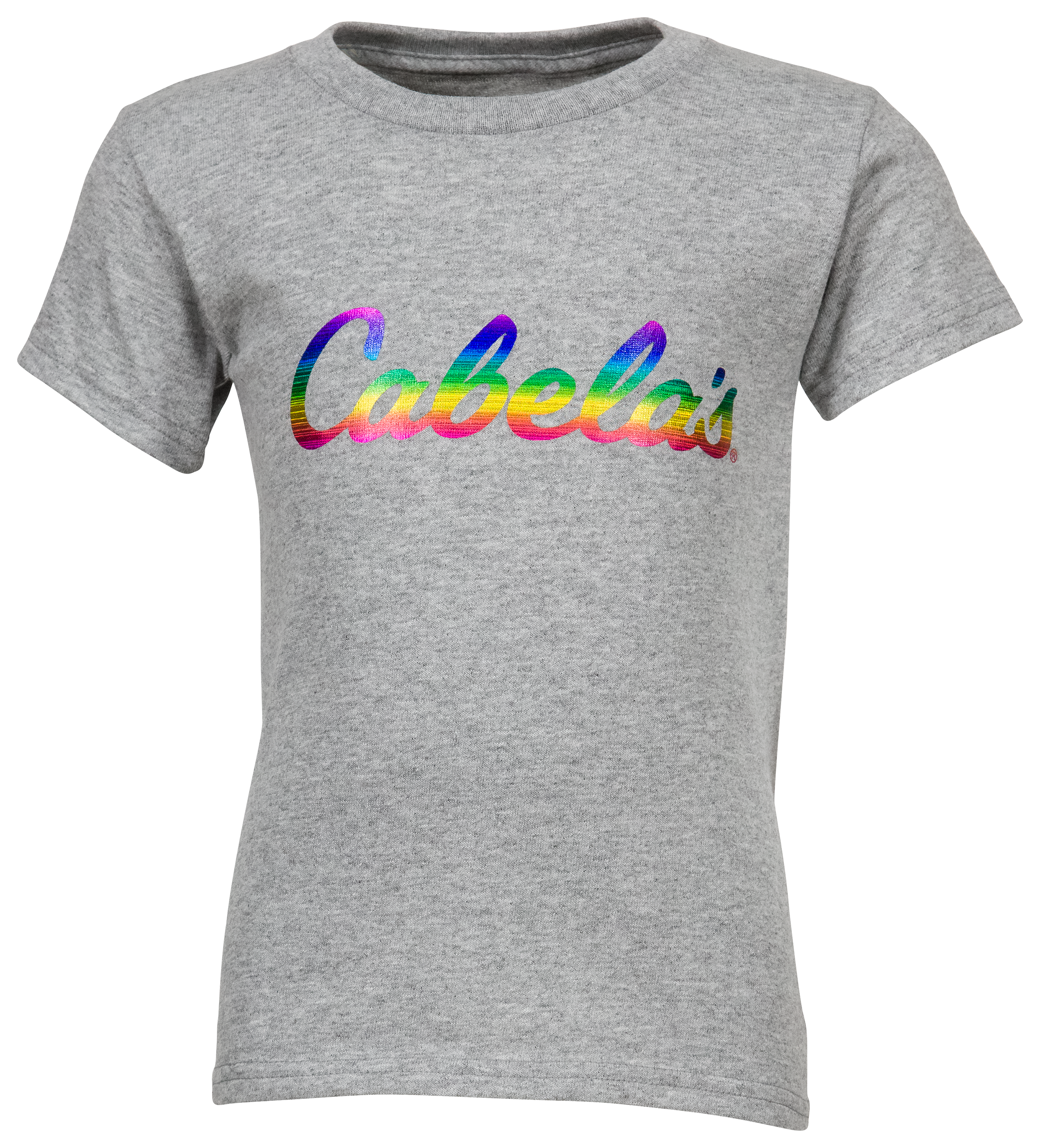 Cabelas Foil Logo Short-Sleeve T-Shirt for Toddlers - Athletic Heather - 3