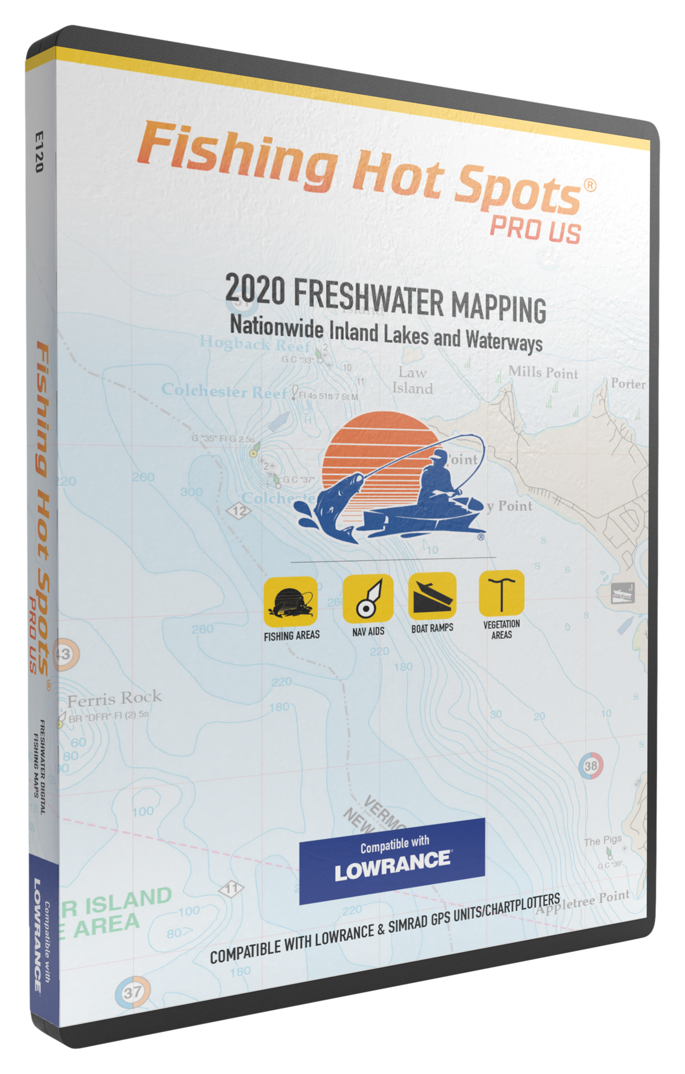 Fishing Hot Spots Pro Us 2020 Freshwater Digital Map And Fishing Chip