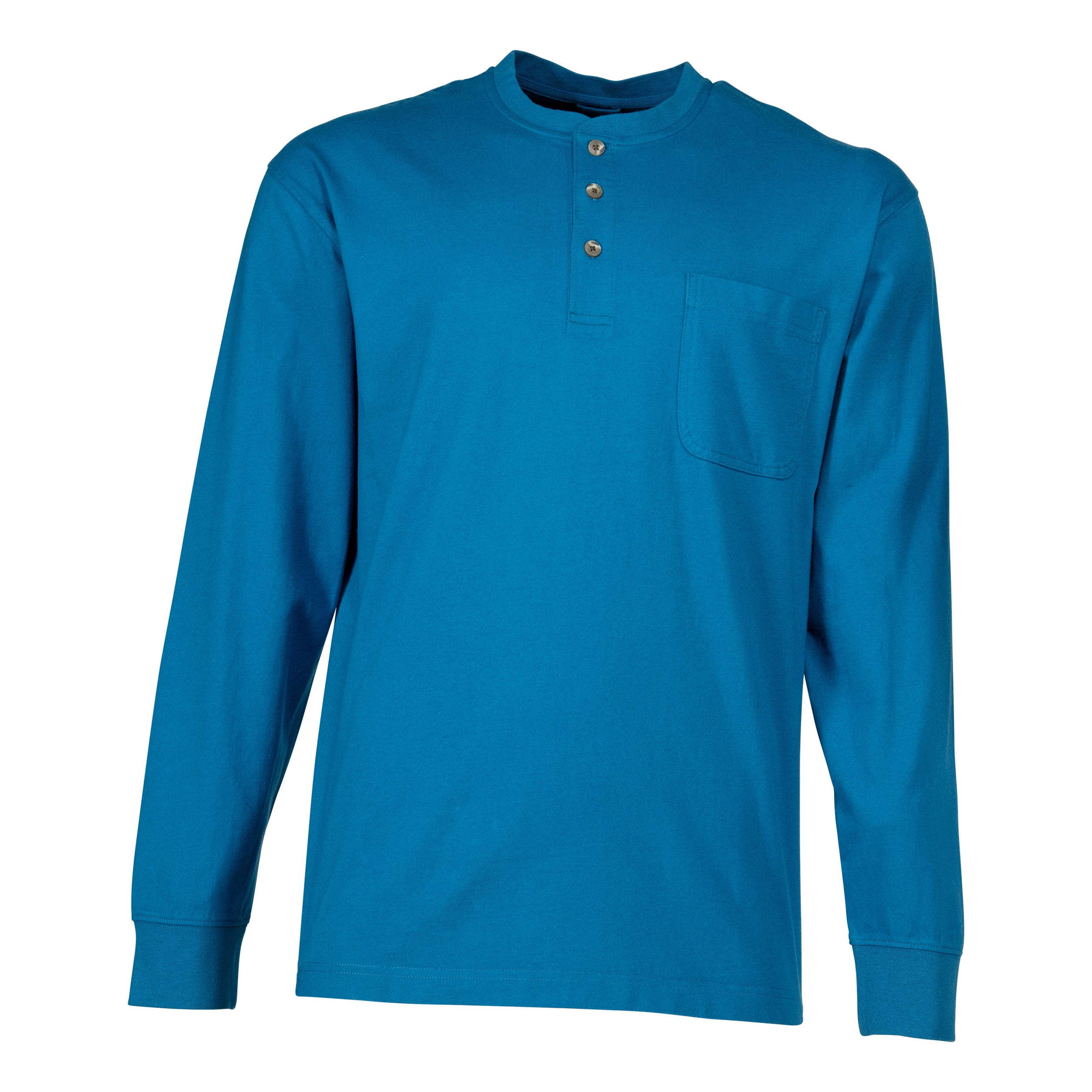 RedHead Long-Sleeve Pocket Henley for Men - Blue Sapphire - L product image