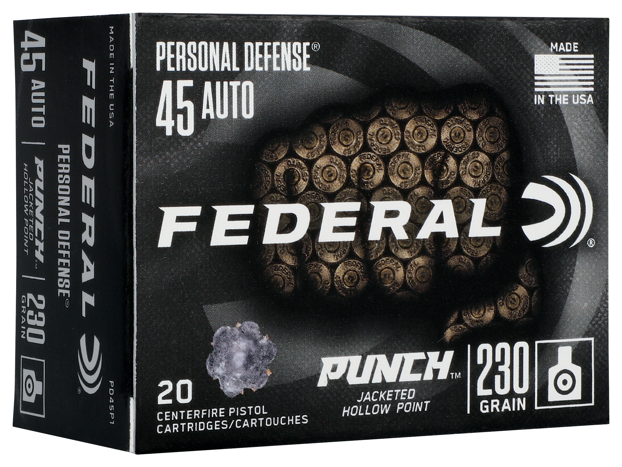 Federal Punch Personal Defense .45 ACP 230 Grain Handgun Ammo
