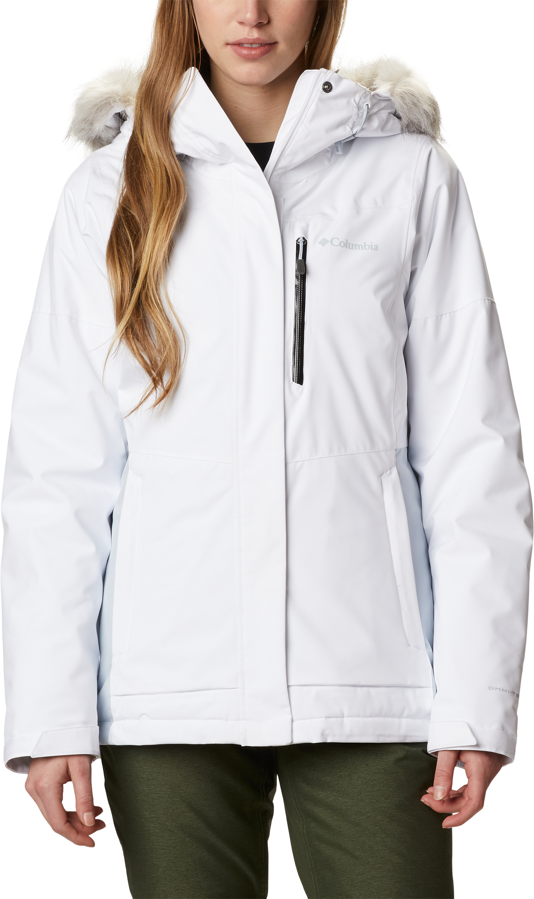 Columbia Ava Alpine Insulated Jacket for Ladies - White/Cirrus Grey - XL