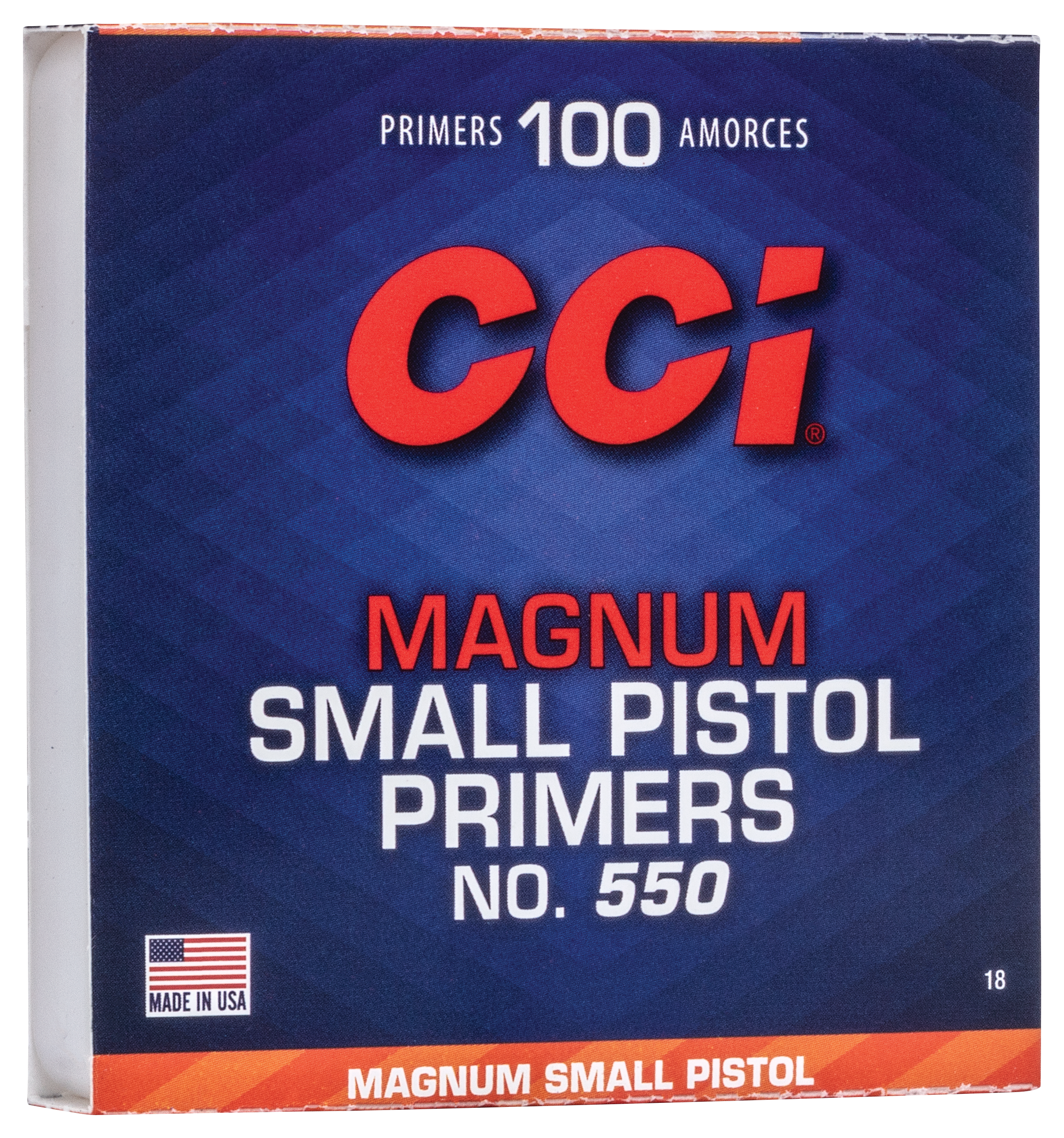 CCI Standard Small Pistol Magnum Primers - 550 - 100