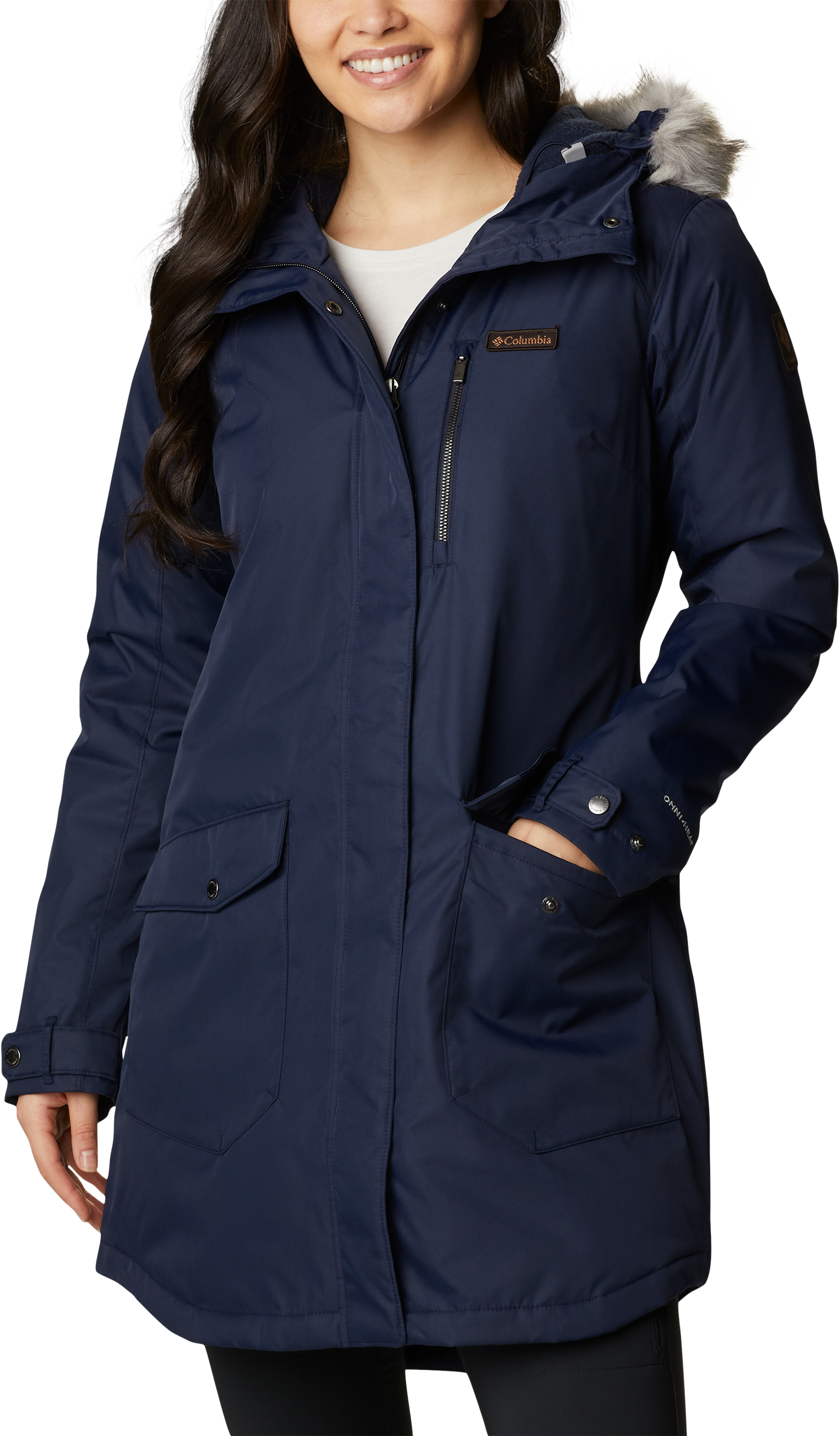 Columbia Suttle Mountain Long Insulated Jacket for Ladies - Dark Nocturnal 
