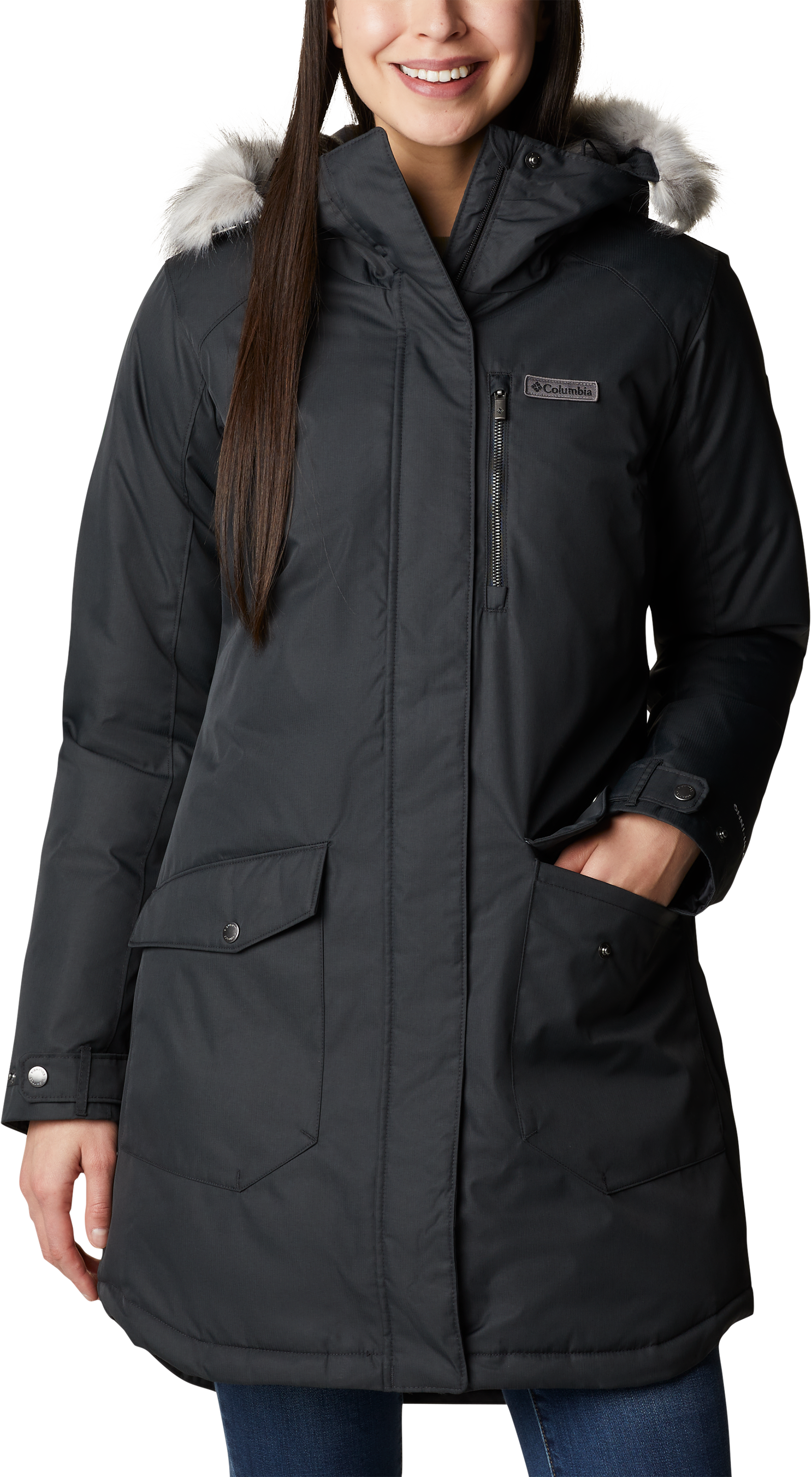 Columbia Suttle Mountain Long Insulated Jacket for Ladies - Black - M