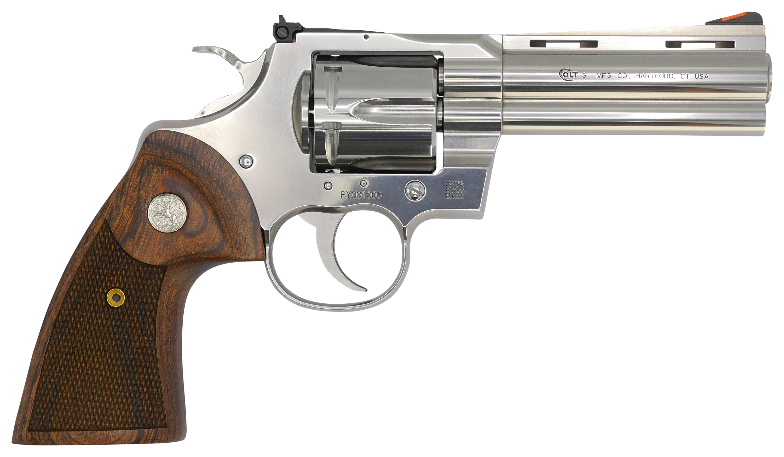 Colt Python DASA Revolver with Target Walnut Grips  357 Magnum Special  425  Right