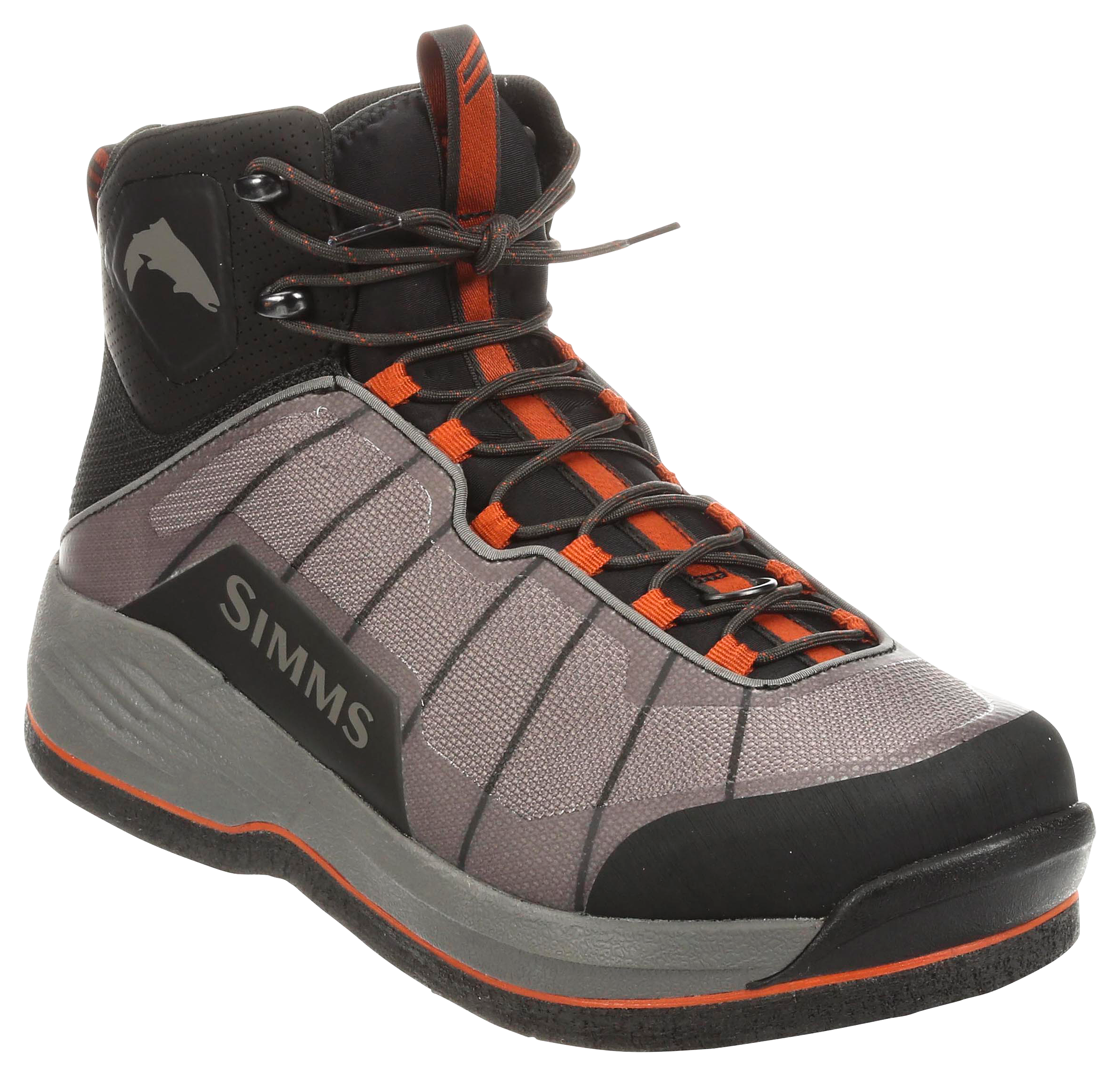 Image of Simms Flyweight Felt Sole Wading Boots for Men - Steel Grey - 8M