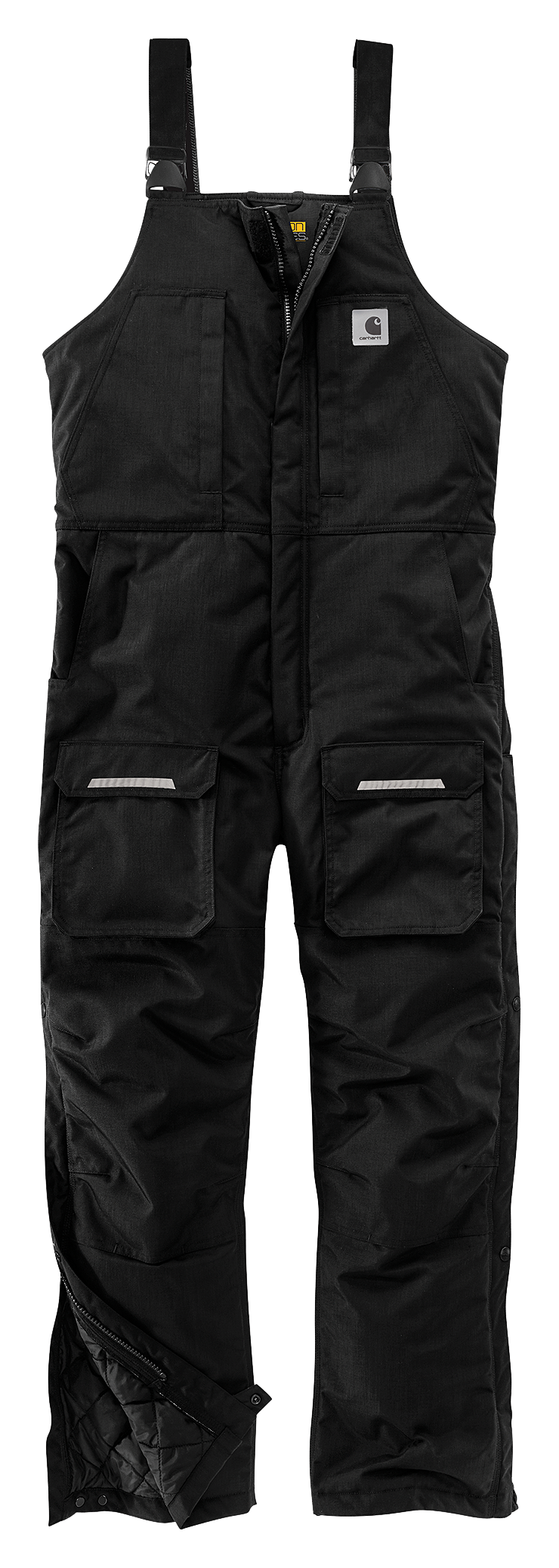 Image of Carhartt Yukon Extremes Insulated Biberalls for Men - Black - L - Regular