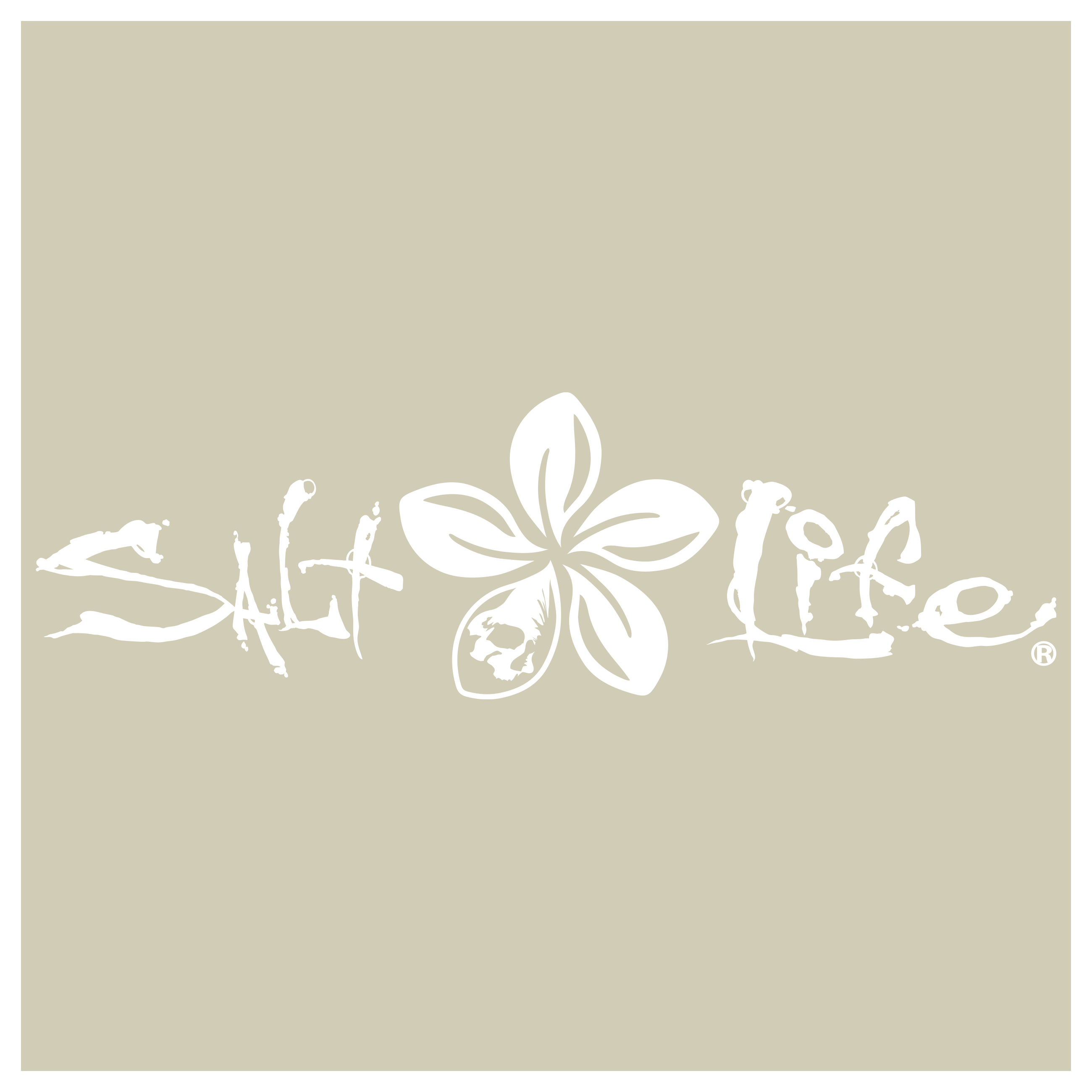 Salt Life Signature Plumeria Decal