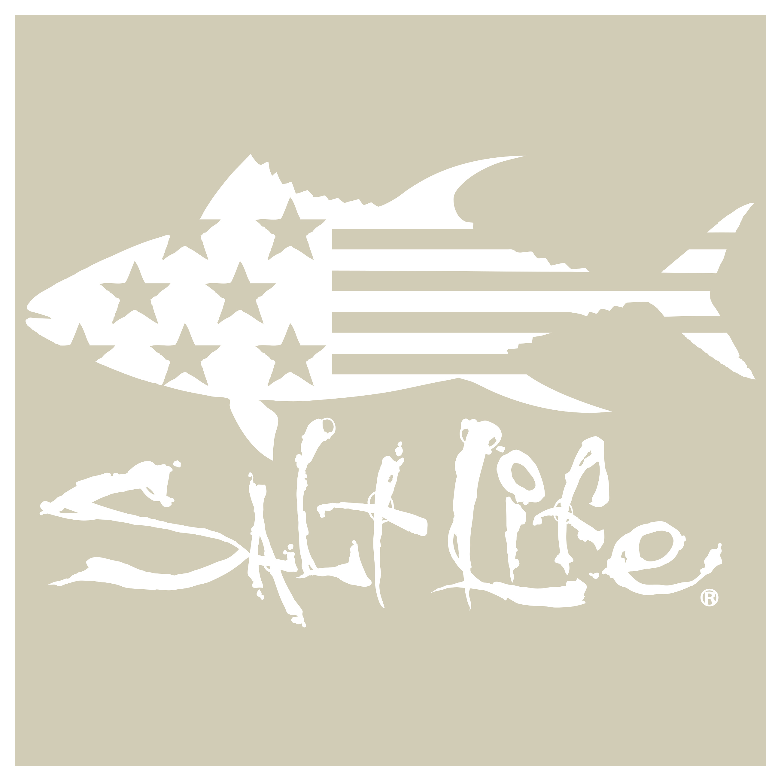 Salt Life Tuna Flag Decal