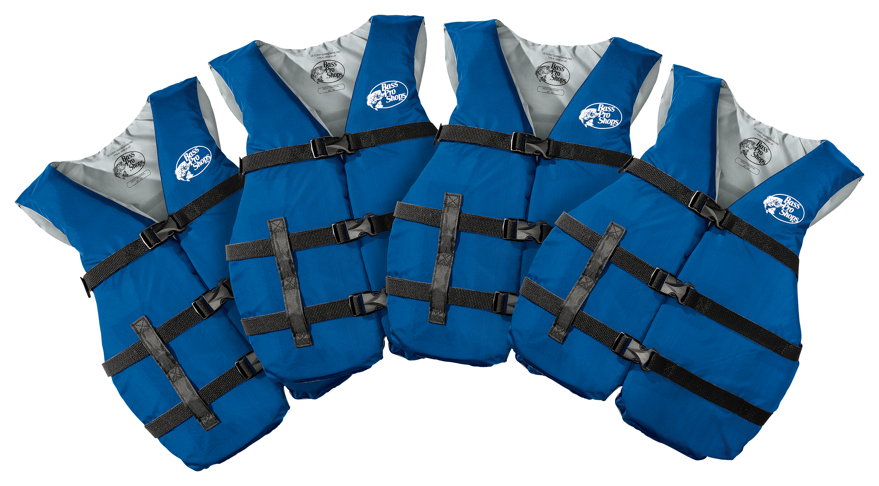 Bass Pro Shops Universal Life Jacket 4-Pack