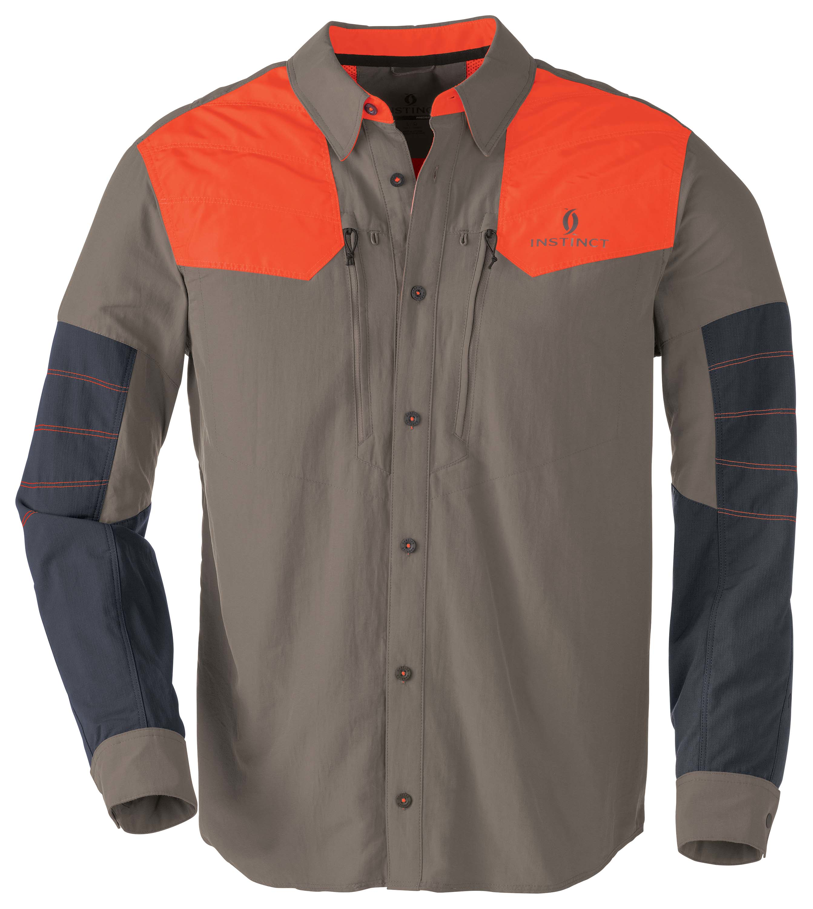 Cabela's Instinct Prairie Runner Button-Down Long-Sleeve Shirt with 4MOST SHIELD - Desert/Blaze - Cabela's
