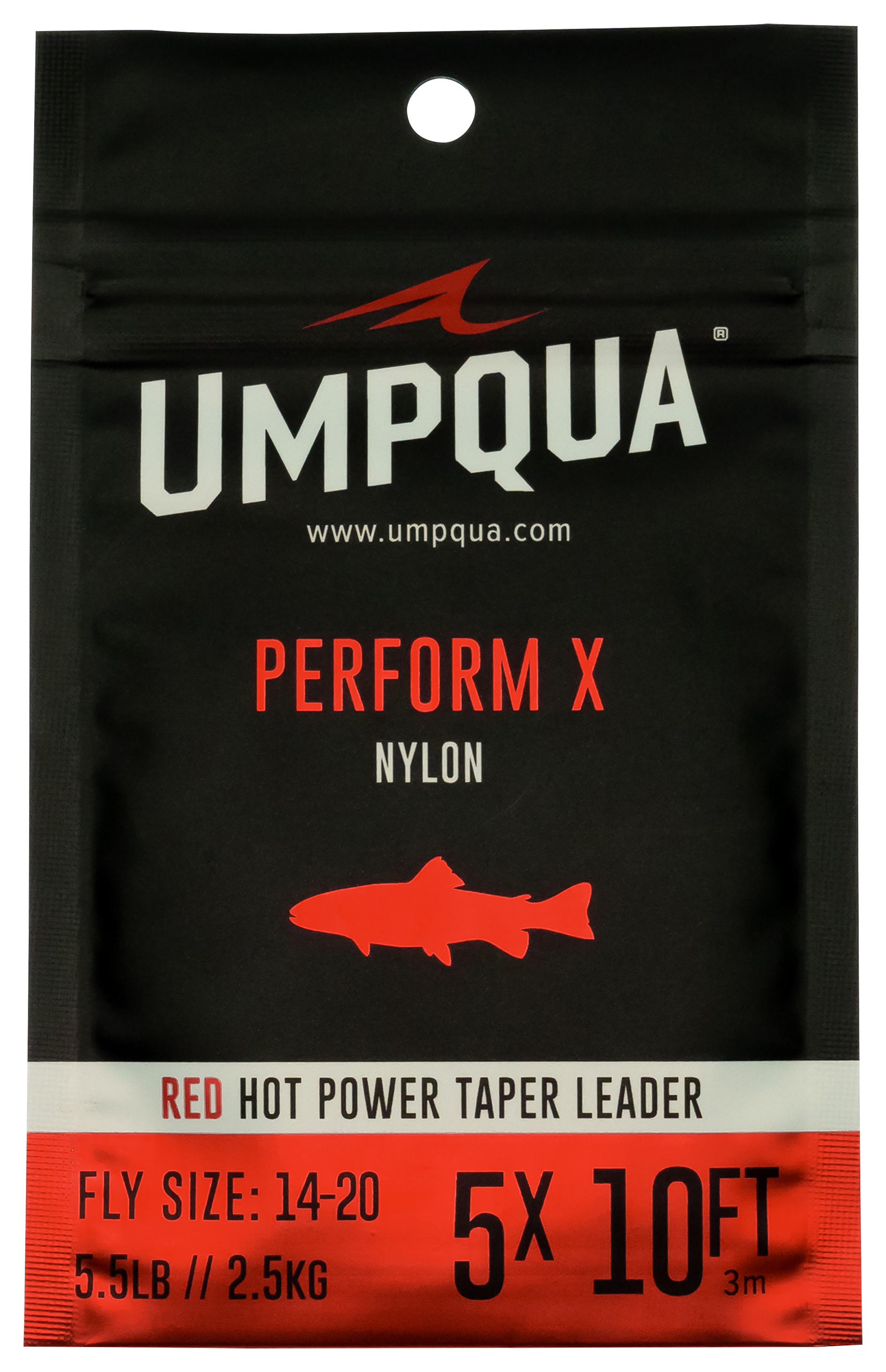 Umpqua Red Hot Power Tapered Leader - 6X - Red - 100785035-2856670 - Fishing If you dont think fishing the right leader makes a sku 100785035-2856670
