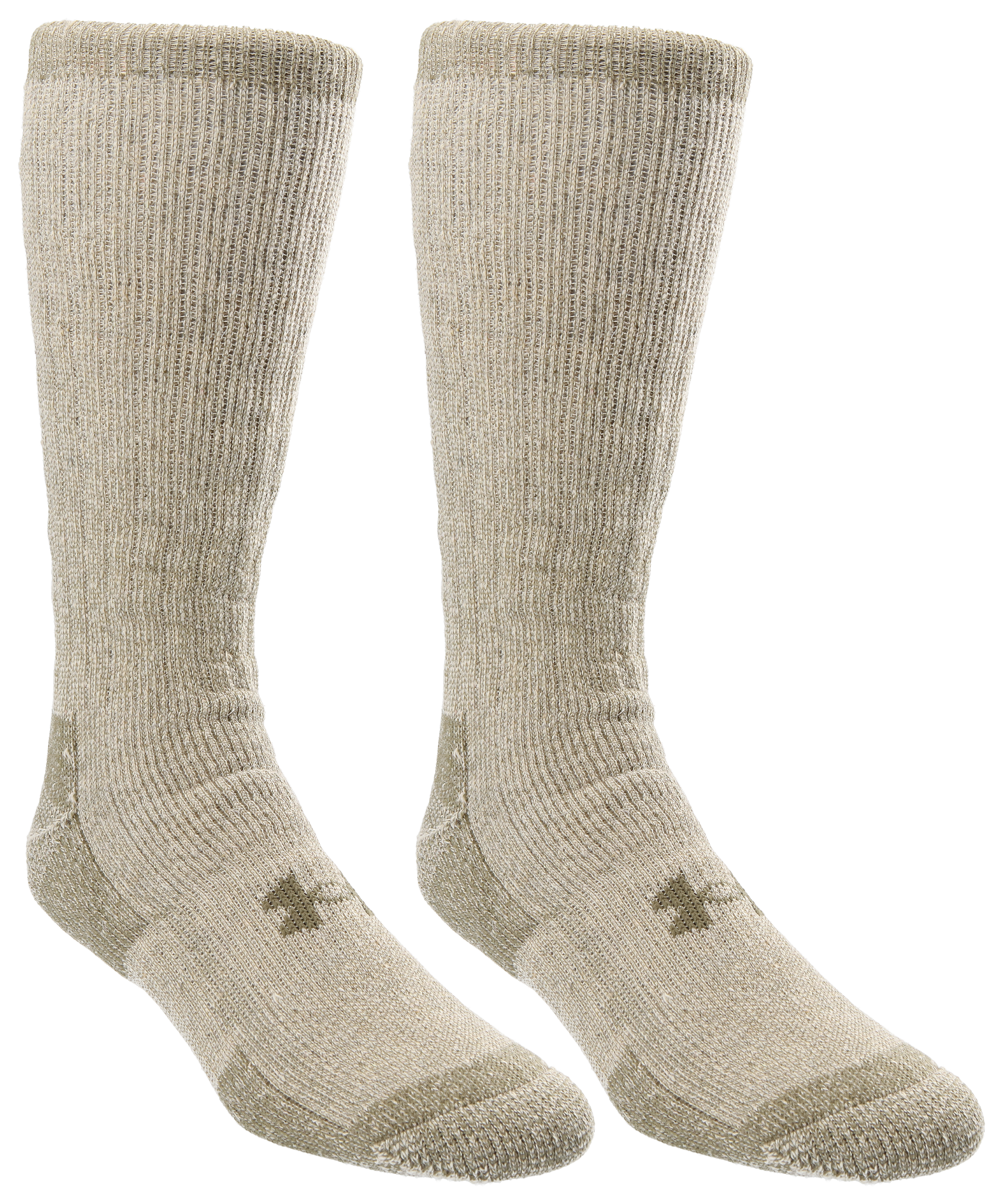 Under Armour ColdGear Boot Socks for Men 2-Pair Pack - Khaki - M