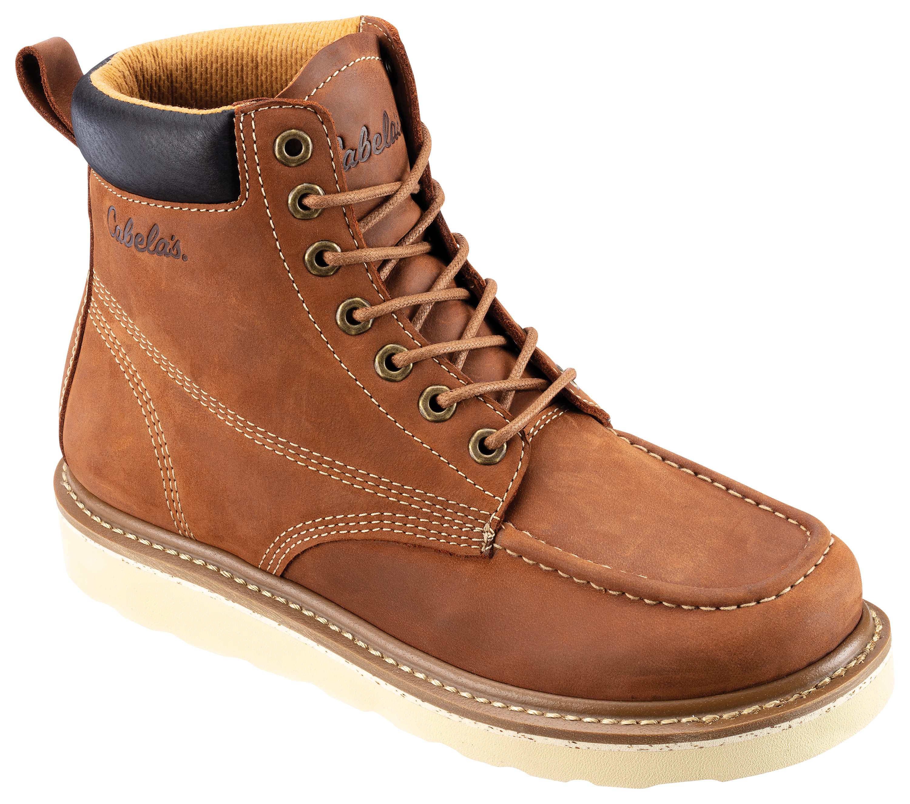 Cabela's Roughneck Wedge Work Boots for Men - Tan - 11M