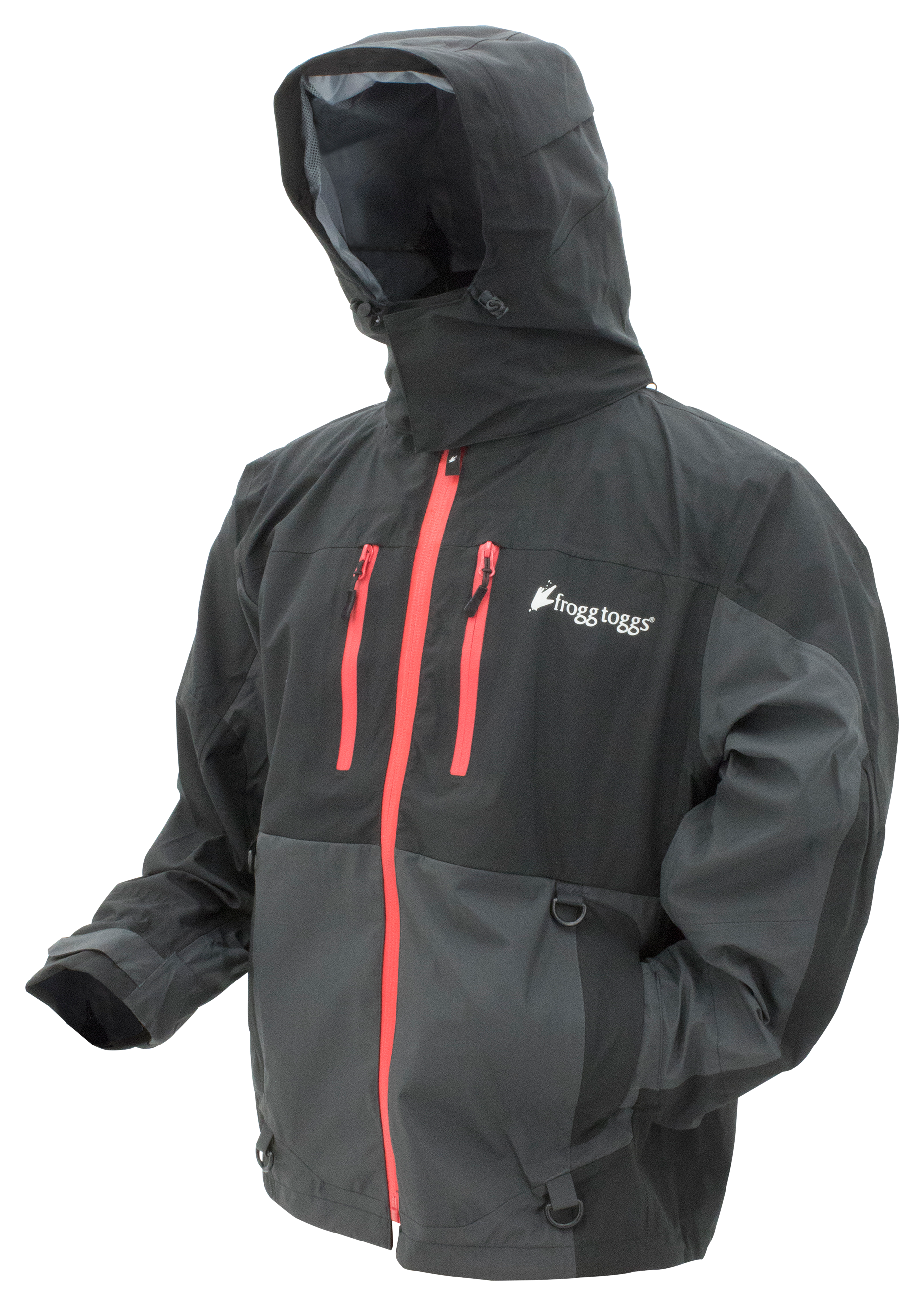 frogg toggs Pilot II Guide Jacket for Men - Black/Charcoal - S