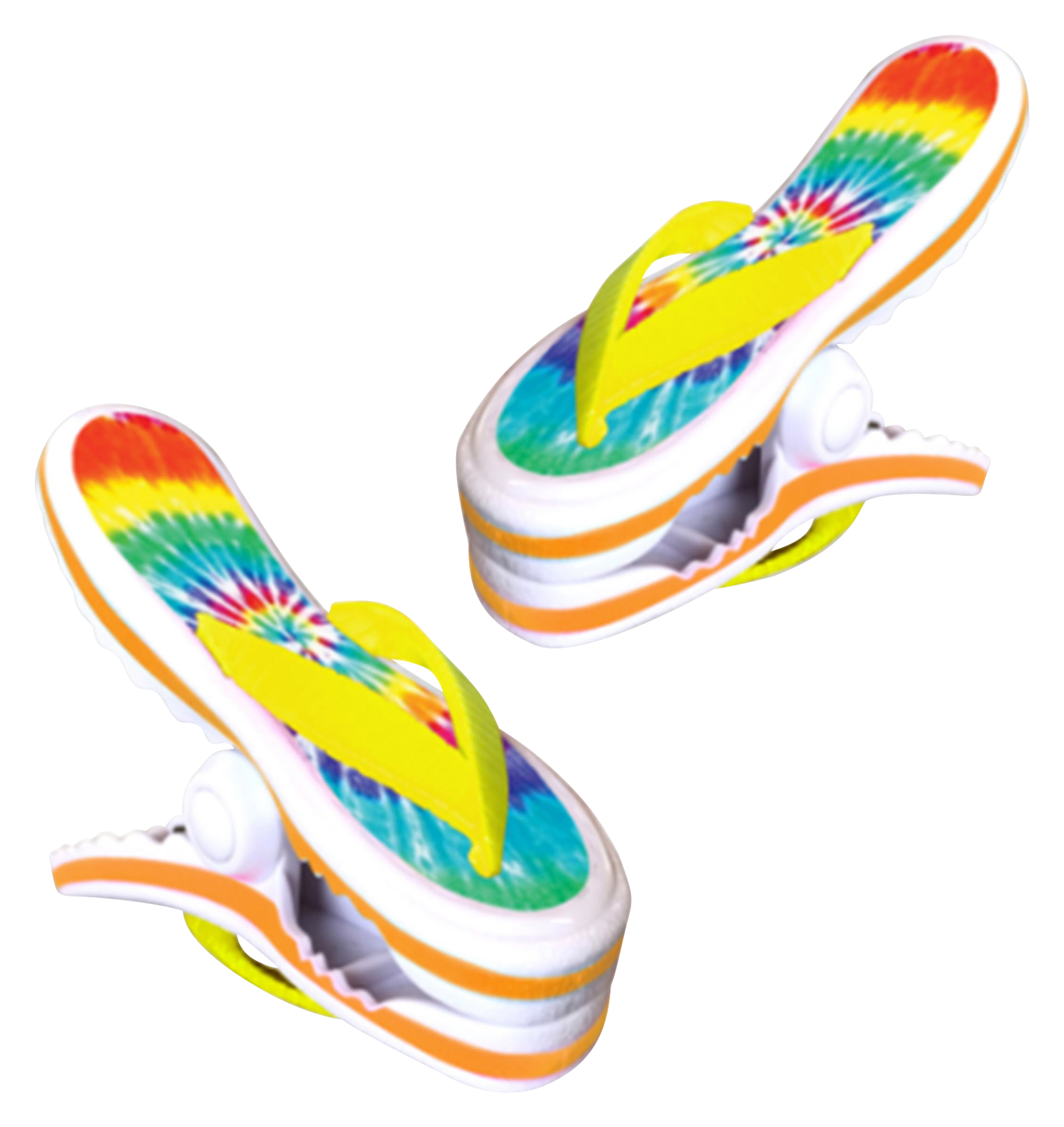 O2Cool Tie-Dye Flip-Flop Boca Clips - 100789016-2859901 - Decor Secure your beach towel to your chair with the O2C sku 100789016-2859901