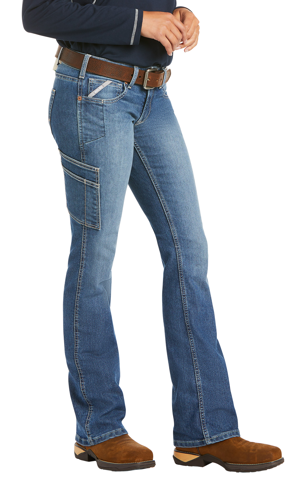 Ariat Rebar DuraStretch Raven Bootcut Jeans for Ladies - 29
