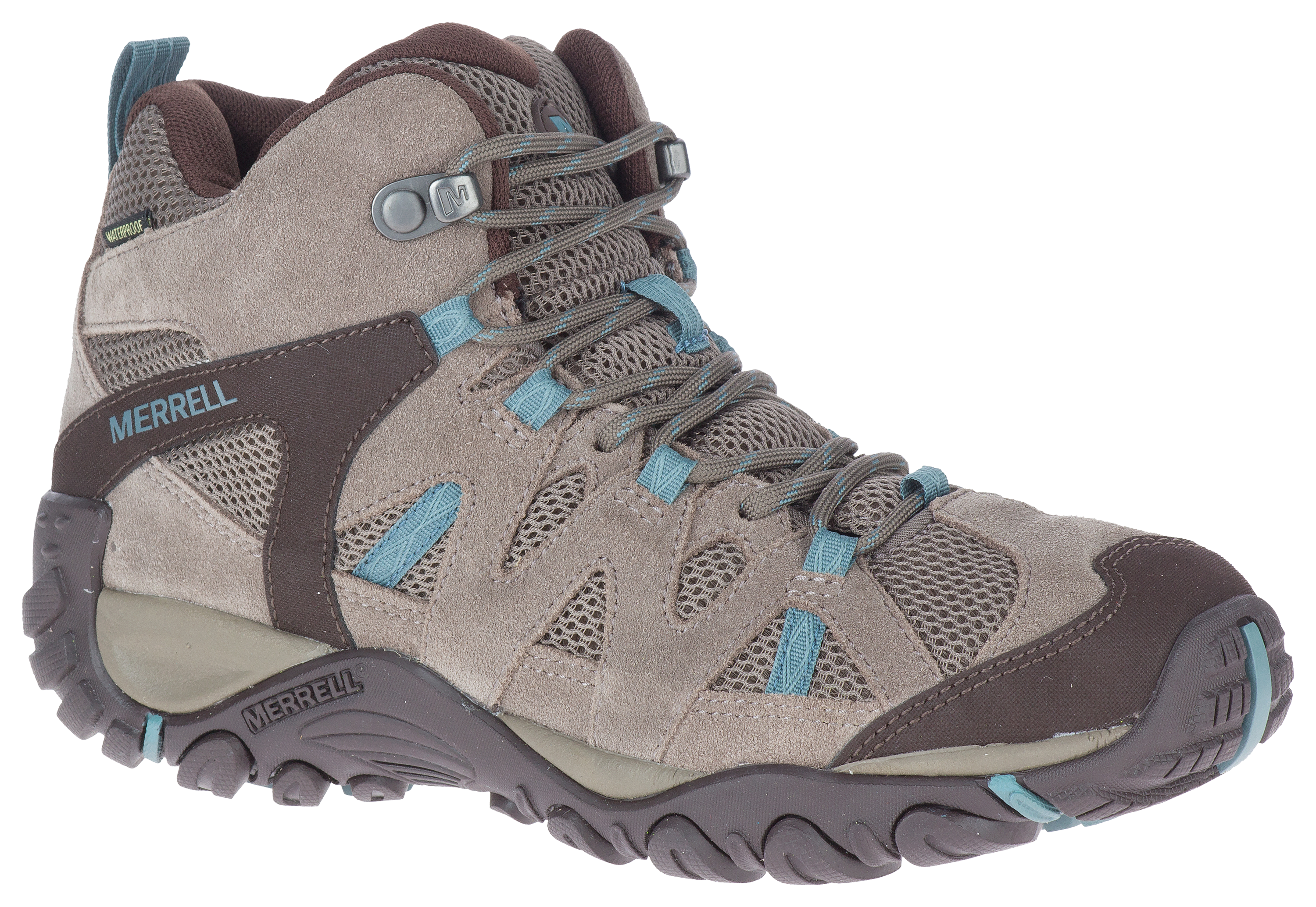 Merrell Deverta Mid Waterproof Hiking Boots for Ladies - Falcon/Trooper - 6 - 100788922-2860400 - Shoes Made for hikers who wear out a trail before the tr sku 100788922-2860400