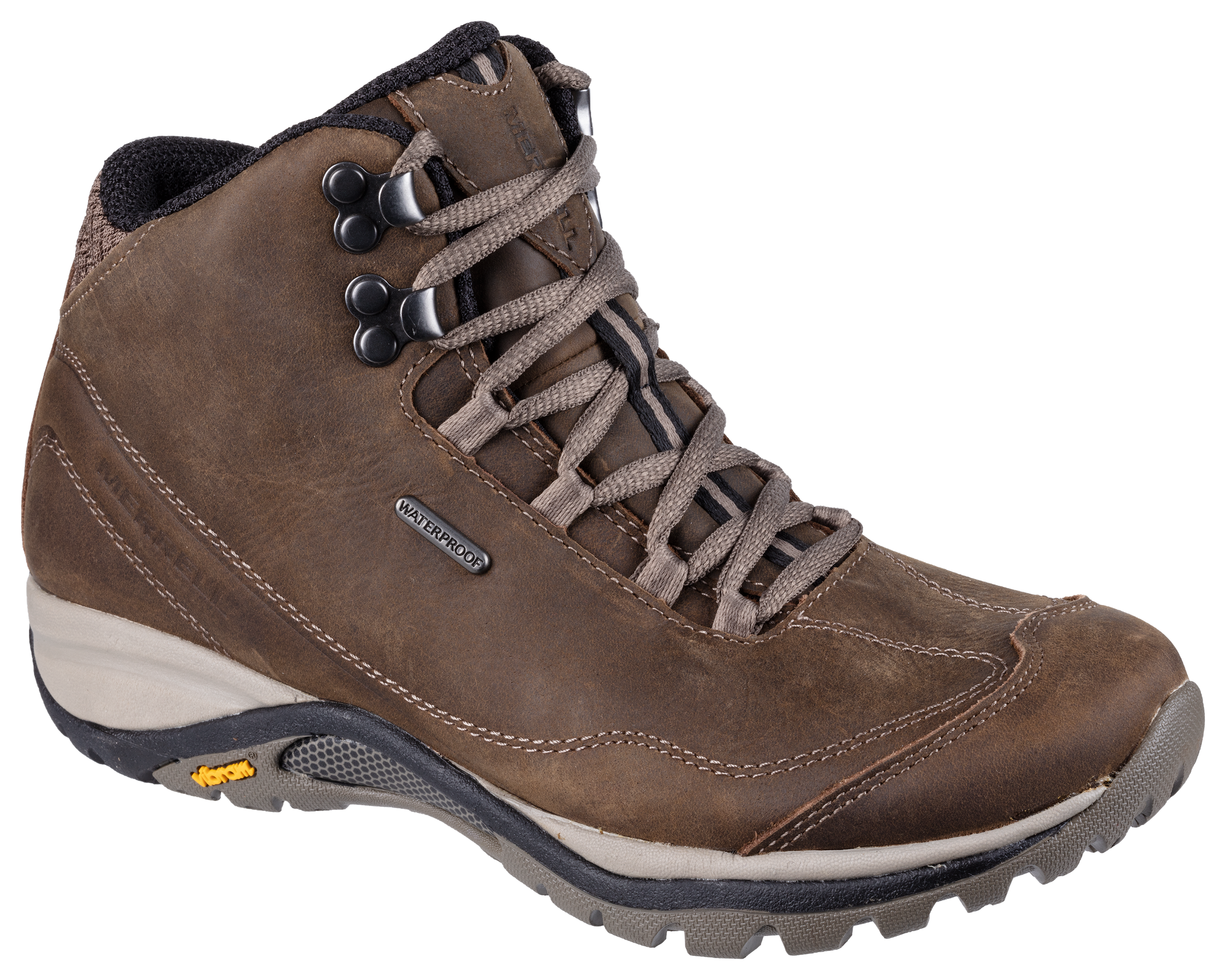 Merrell Siren Traveller 3 Mid Waterproof Hiking Boots For Ladies - Brindle/ - 100789153-2860624 - Shoes A durable leather hiker built specifically for the sku 100789153-2860624