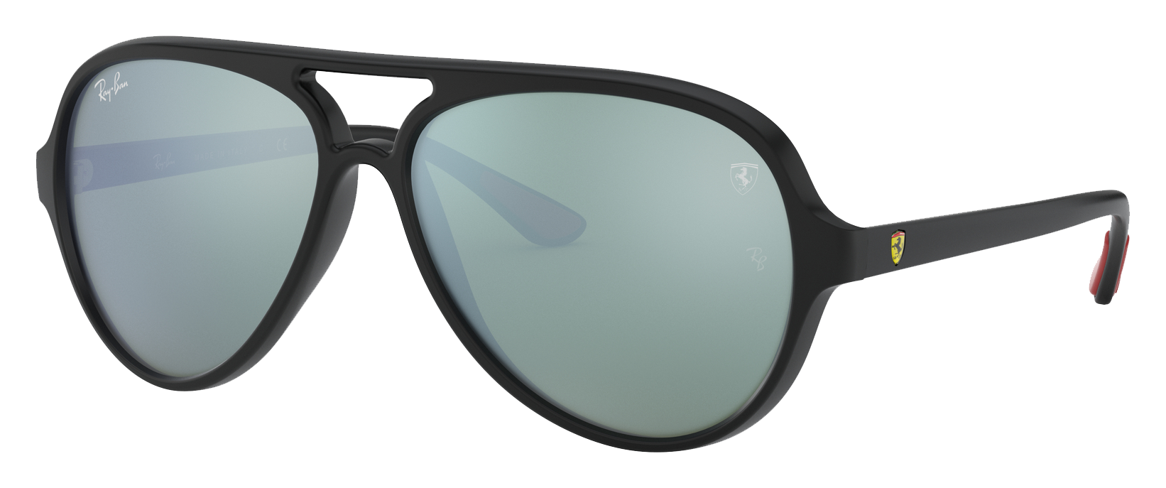 Image of Ray-Ban Scuderia Ferrari Collection RB4125M Mirror Glass Sunglasses