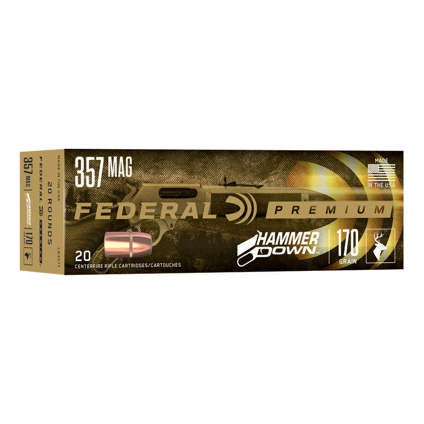 Federal HammerDown .357 Mag 170 Grain Soft Point Centerfire Handgun Ammo