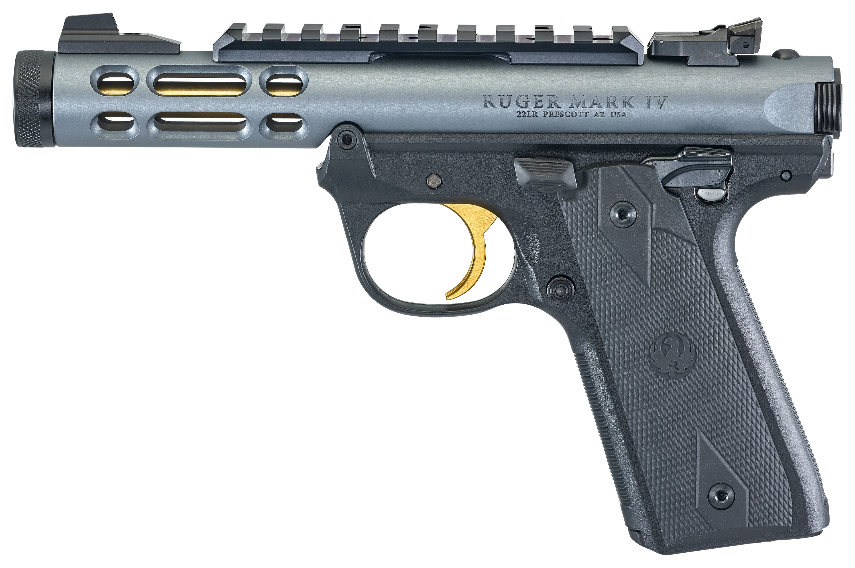 Image of Ruger Mark IV 22/45 LITE Semi-Auto Rimfire Pistol - Diamond Gray Anodized