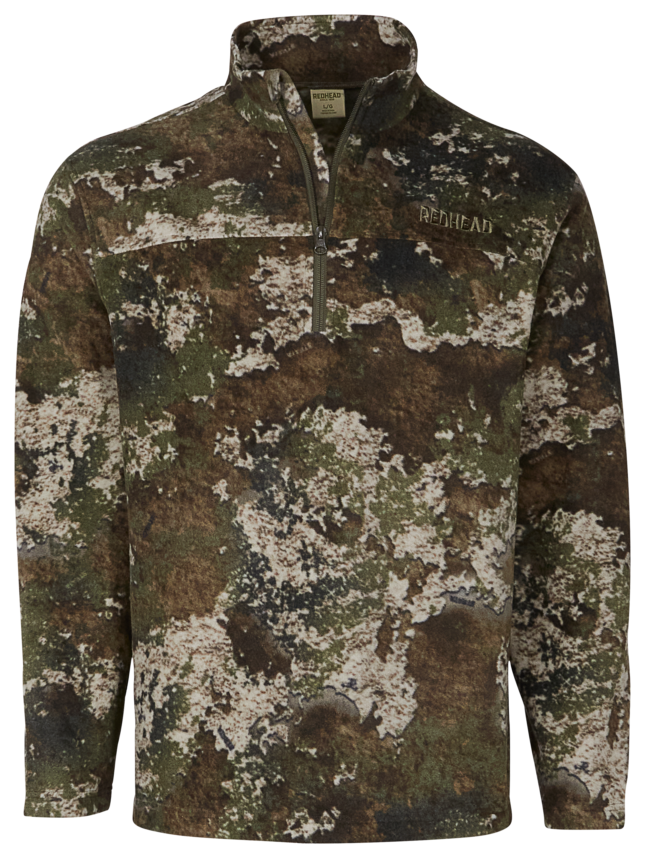 RedHead Fleece Quarter-Zip Long-Sleeve Pullover for Men - TrueTimber Strata