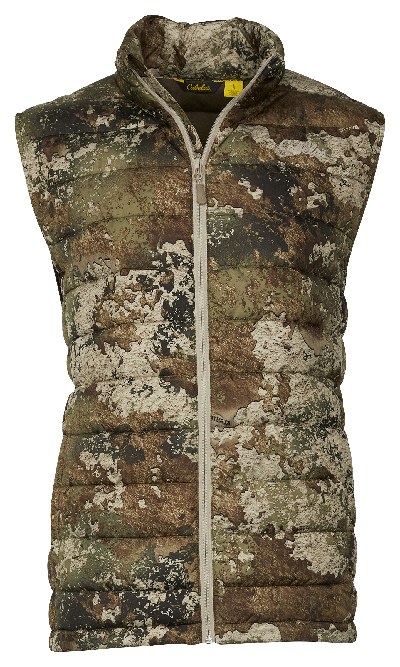 Cabela's Insulated Puffy Camo Vest for Men - TrueTimber Strata - 2XL