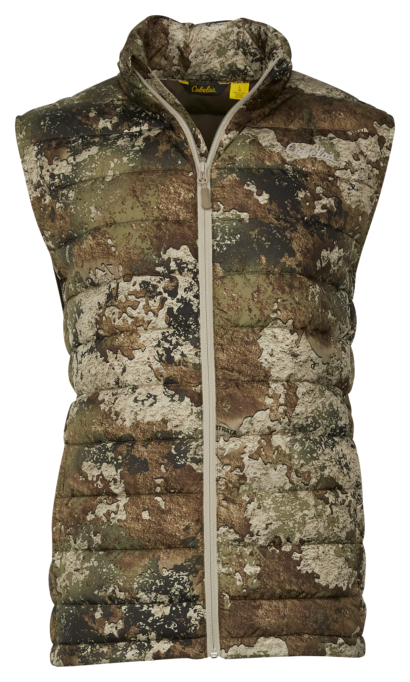 Cabelas Insulated Puffy Camo Vest for Men - TrueTimber Strata - 3XL - 100790307-2861470 - Hunting and Fishing Vests Designed as an ideal mid-layer, our Cabelas® Insu sku 100790307-2861470