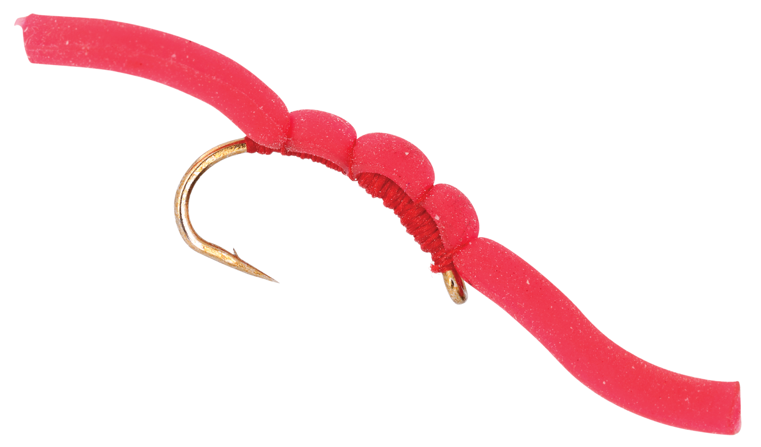 White River Fly Shop Sili Worm Fly 12-Pack - Red