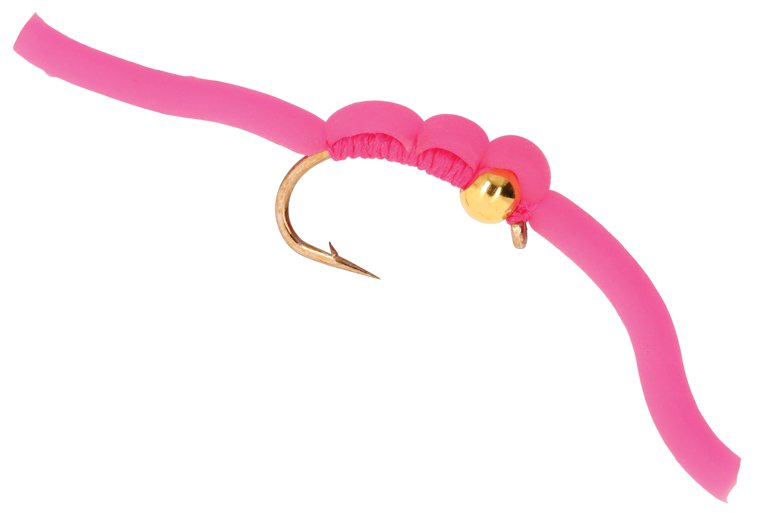 White River Fly Shop Bead Head Sili Worm 12-Pack - Pink