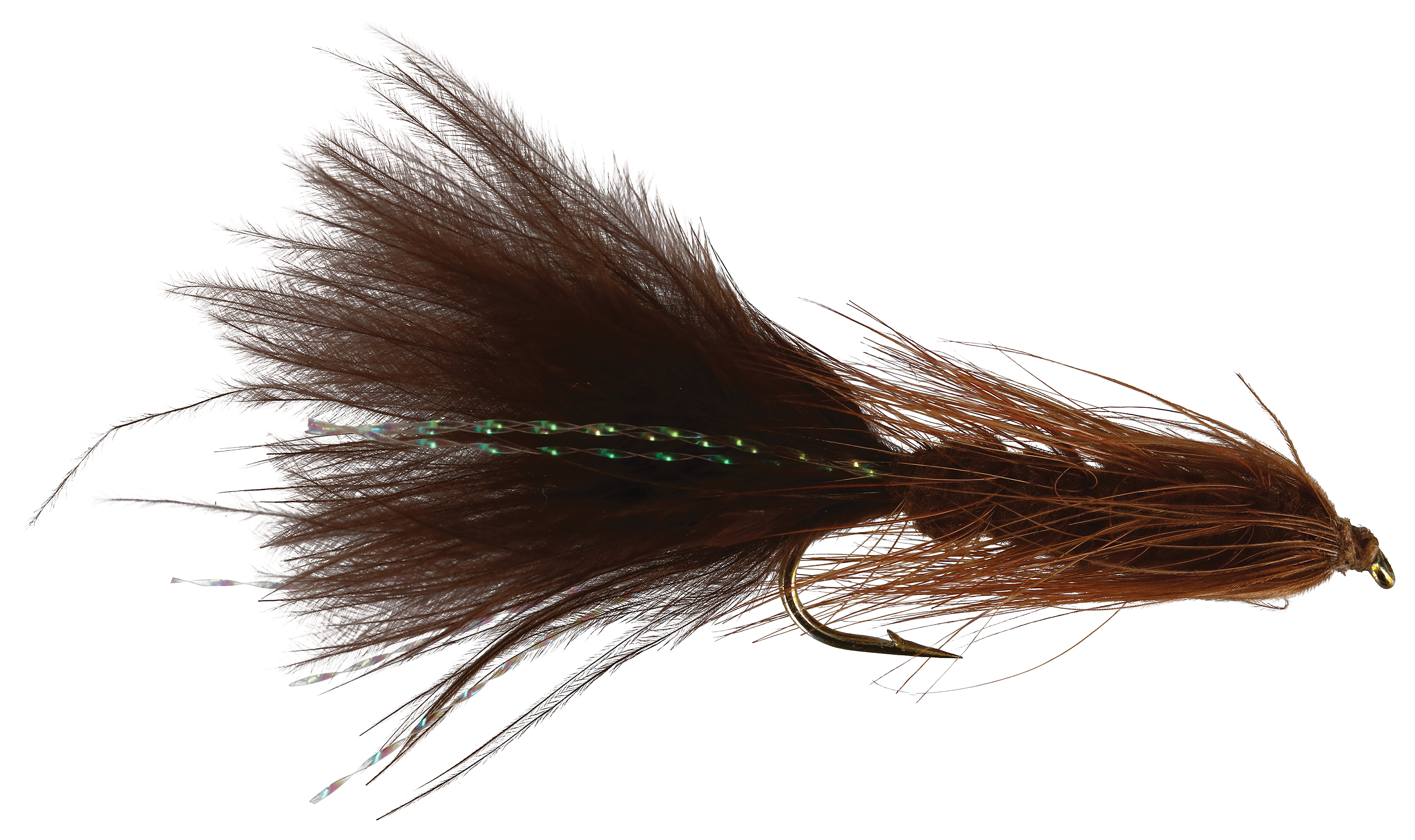 White River Fly Shop Woolly Bugger Flies - 10 - Brown - 12 Pack
