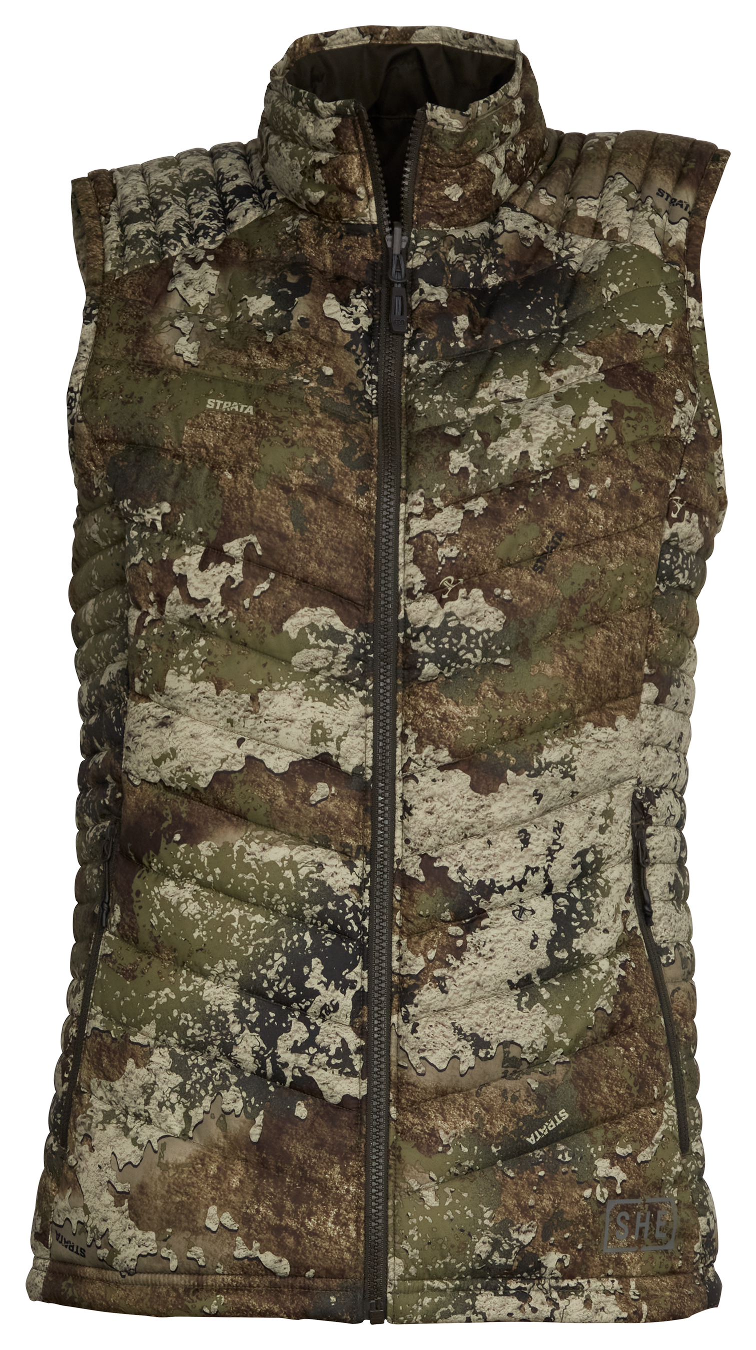 SHE Outdoor Puffy Camo Vest for Ladies - TrueTimber Strata - 2XL