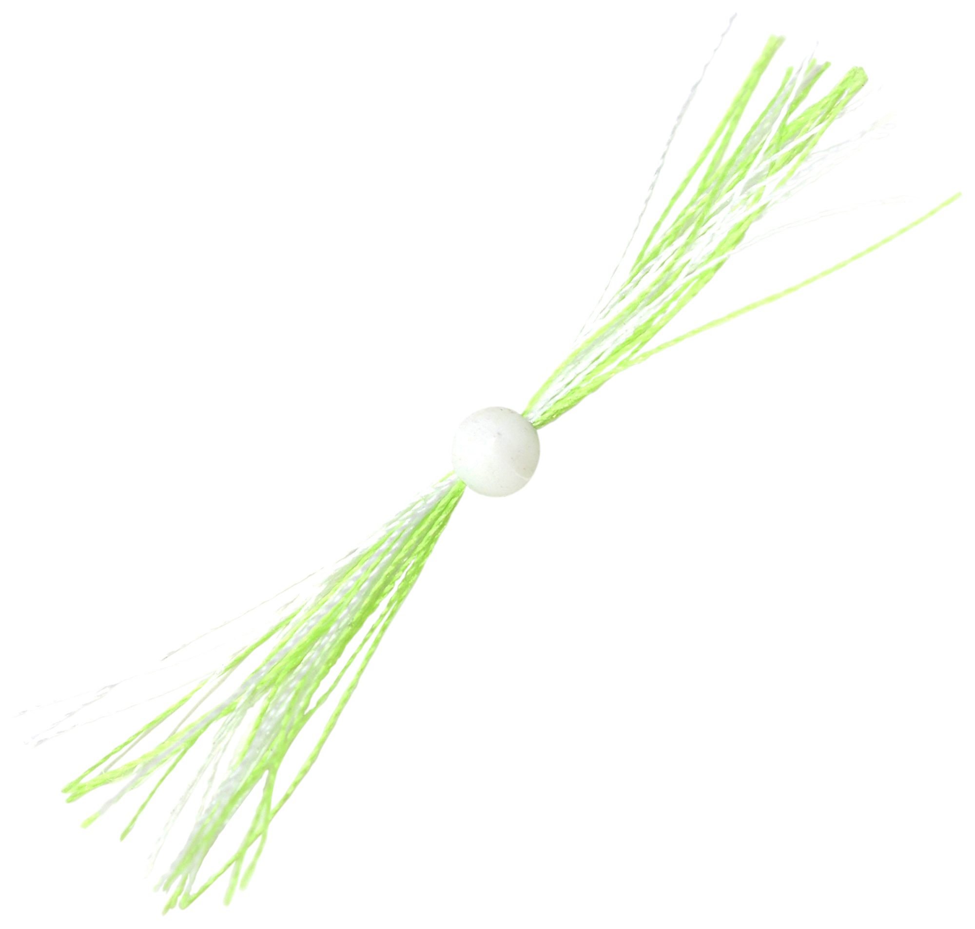 Clam Silkie Ice Jig Trailer - 1-1/2 - Chartreuse/White