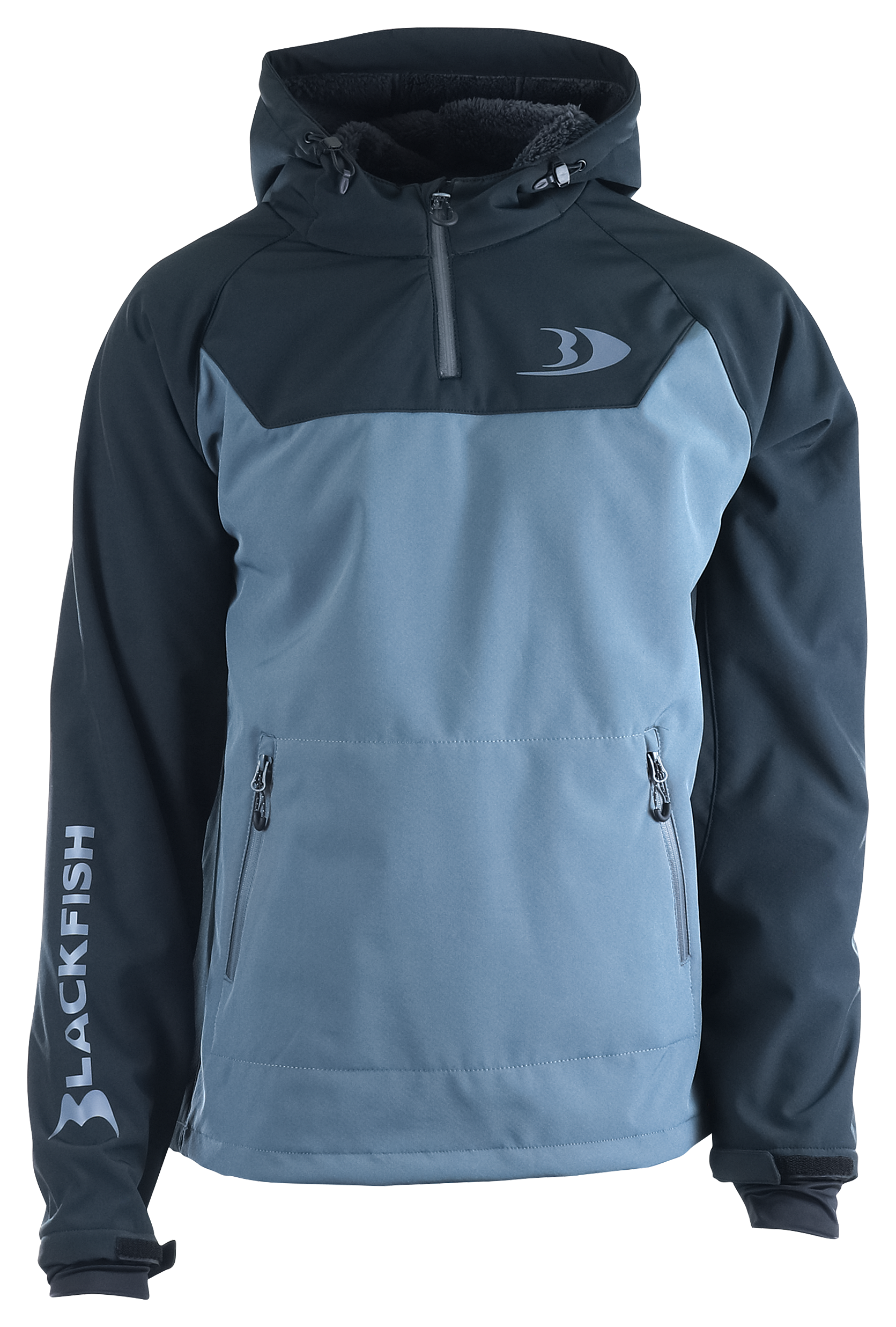Blackfish Gale 2.0 Soft-Shell Pullover Jacket for Men - Charcoal/Black - M