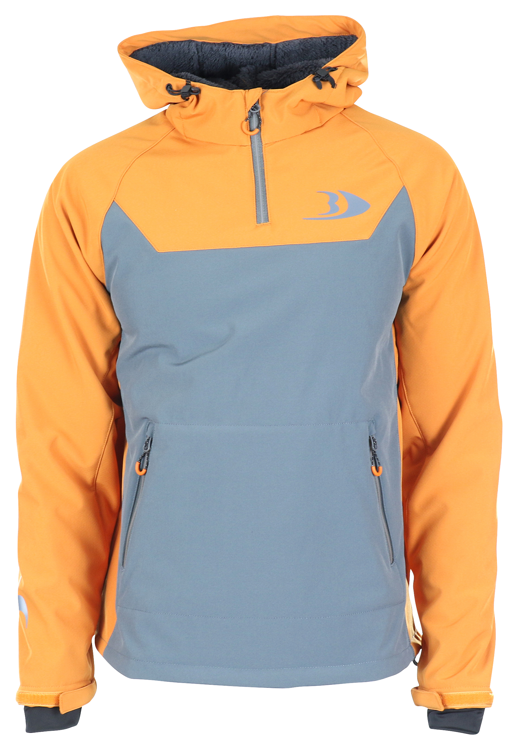 Blackfish Gale 2.0 Soft-Shell Pullover Jacket for Men - Charcoal/Orange -  - 100791668-2862798 - Fishing The Blackfish® Gale 2.0 Soft-Shell Pullover Jacke sku 100791668-2862798