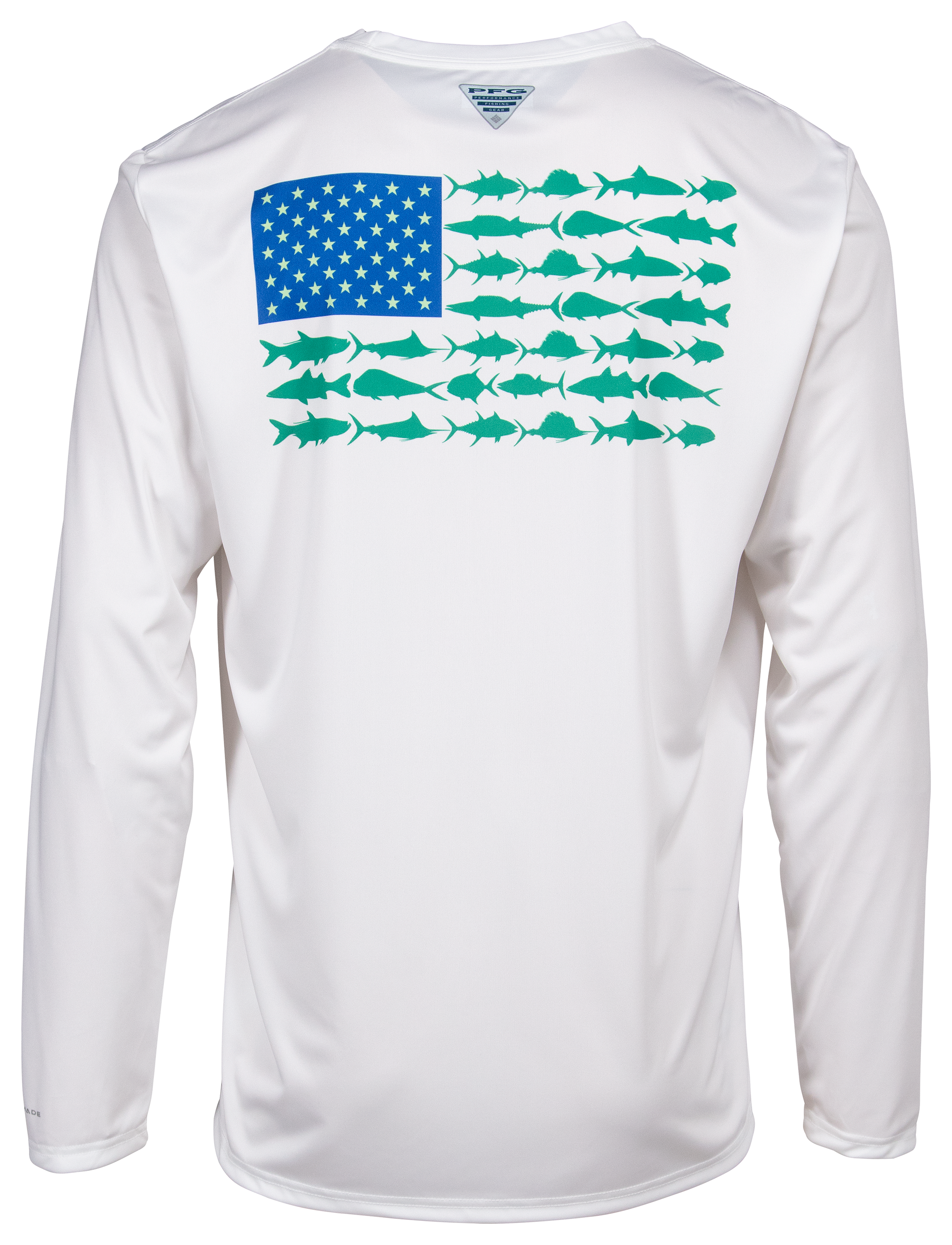 Columbia Terminal Tackle PFG Fish Flag Long-Sleeve Shirt for Men - White/Vi