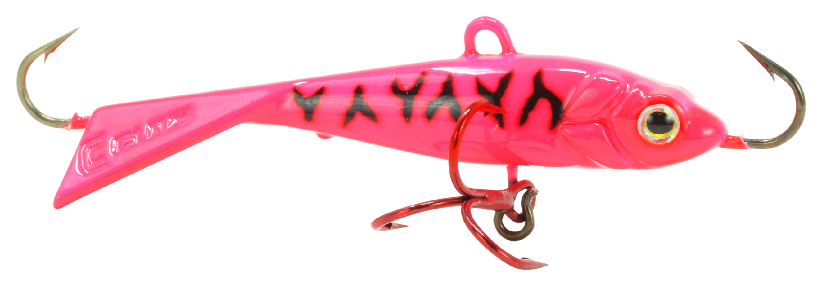Clam Tikka Mino - #12 - 3/16 oz. - Glow Red Tiger - 100791858-2863205 - Fishing The Clam Tikka Mino™ is ideal for vertical prese sku 100791858-2863205